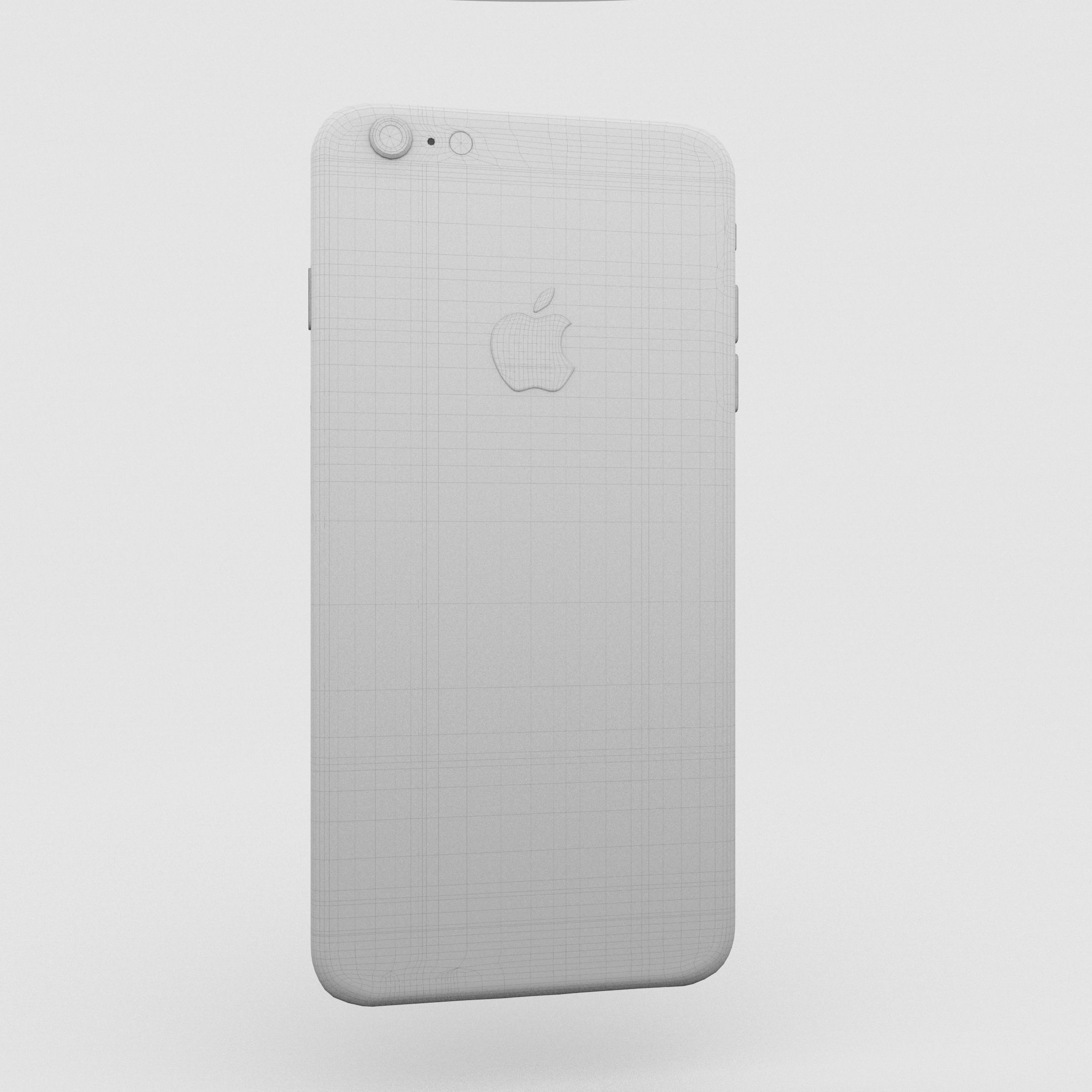 iPhone 6 Plus Gold Plated Low-poly 3D model_29