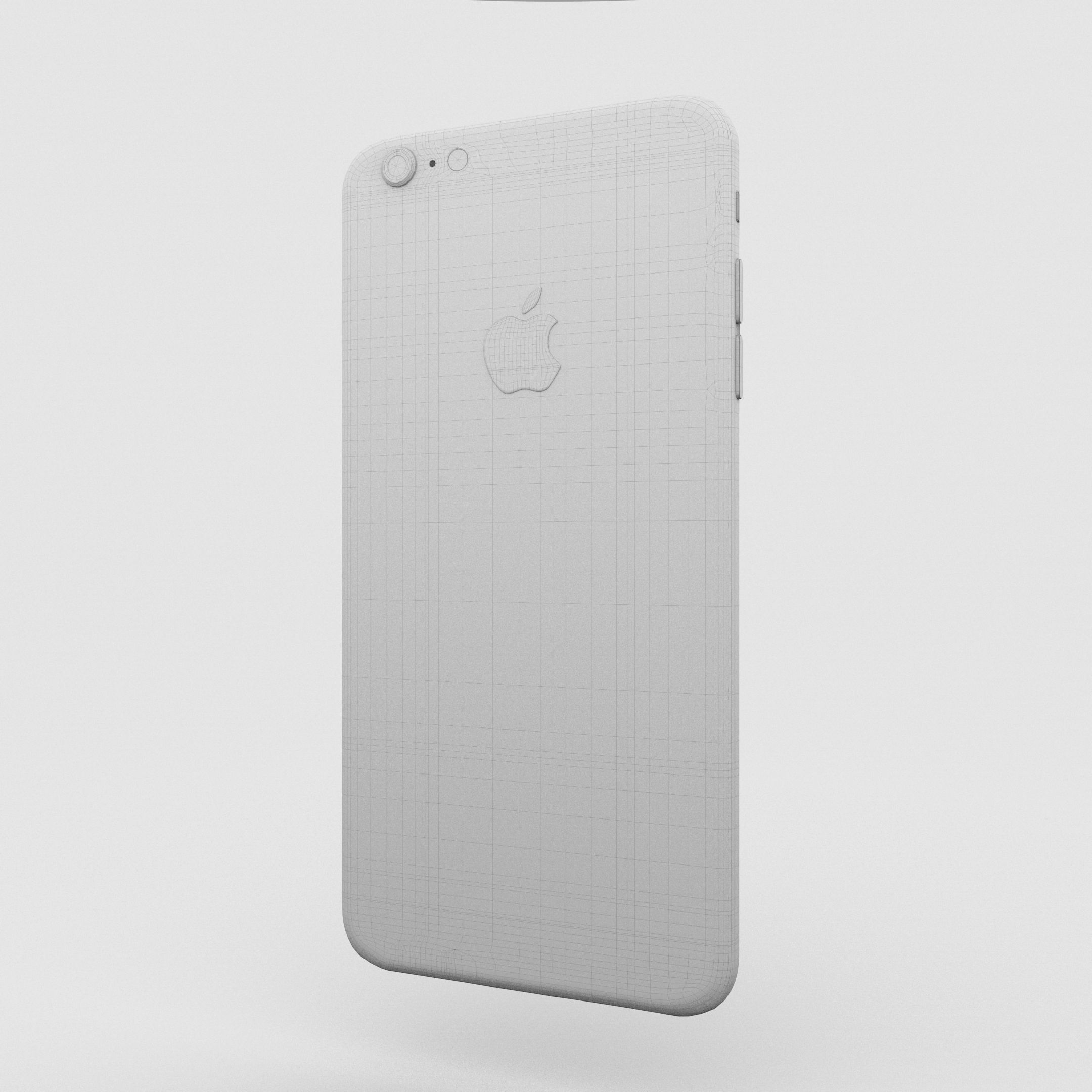 iPhone 6 Plus Gold Plated Low-poly 3D model_19