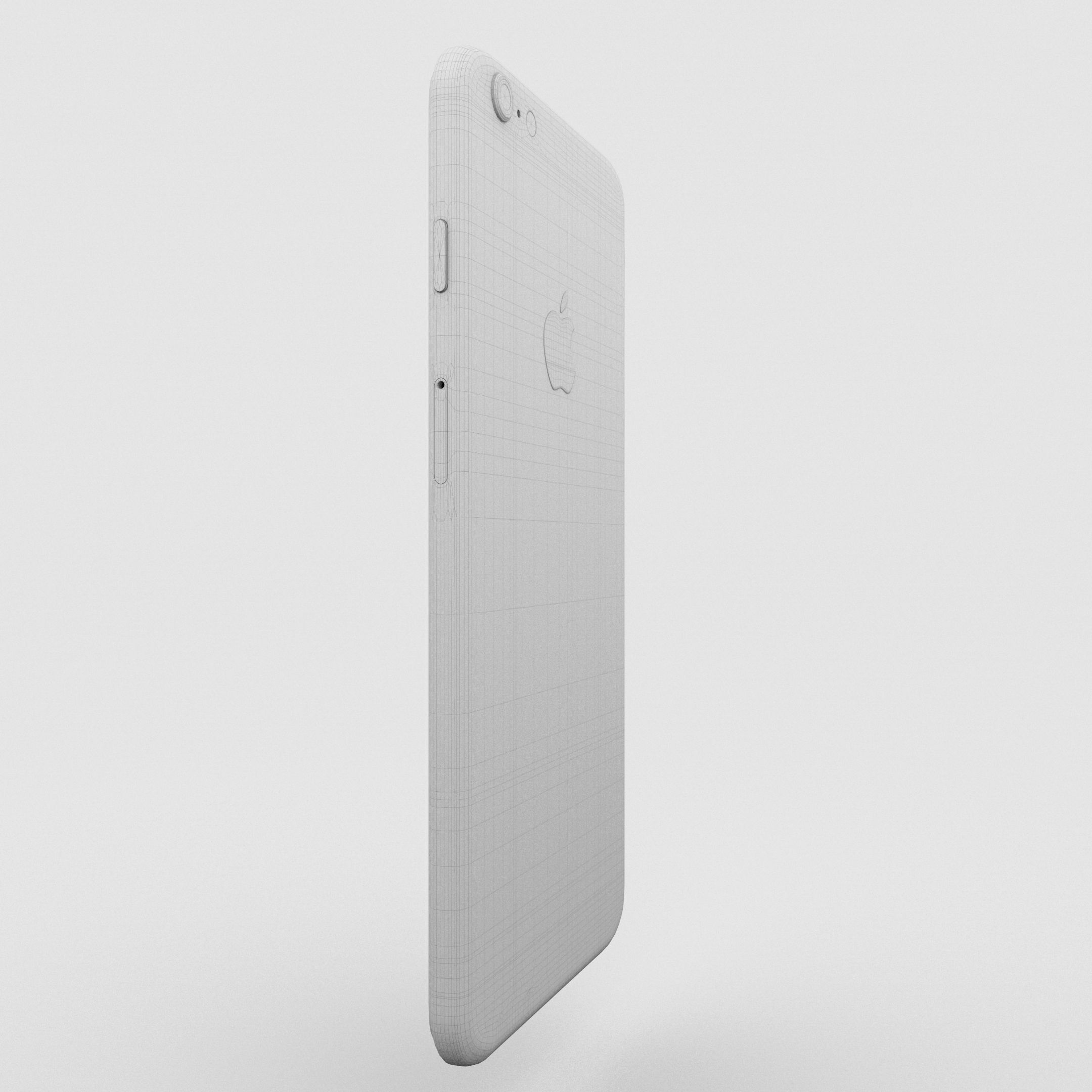 iPhone 6 Plus Gold Plated Low-poly 3D model_16