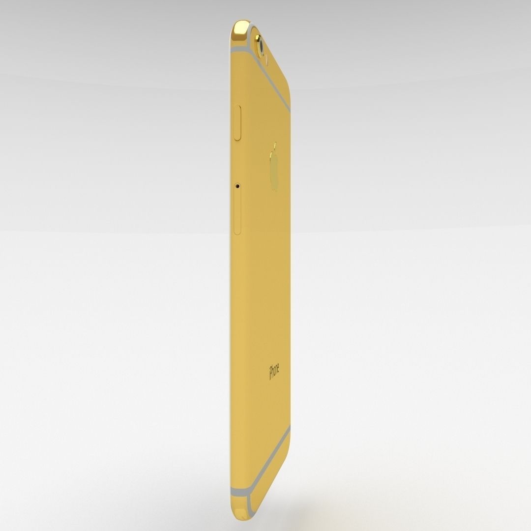 iPhone 6 Plus Gold Plated Low-poly 3D model_72