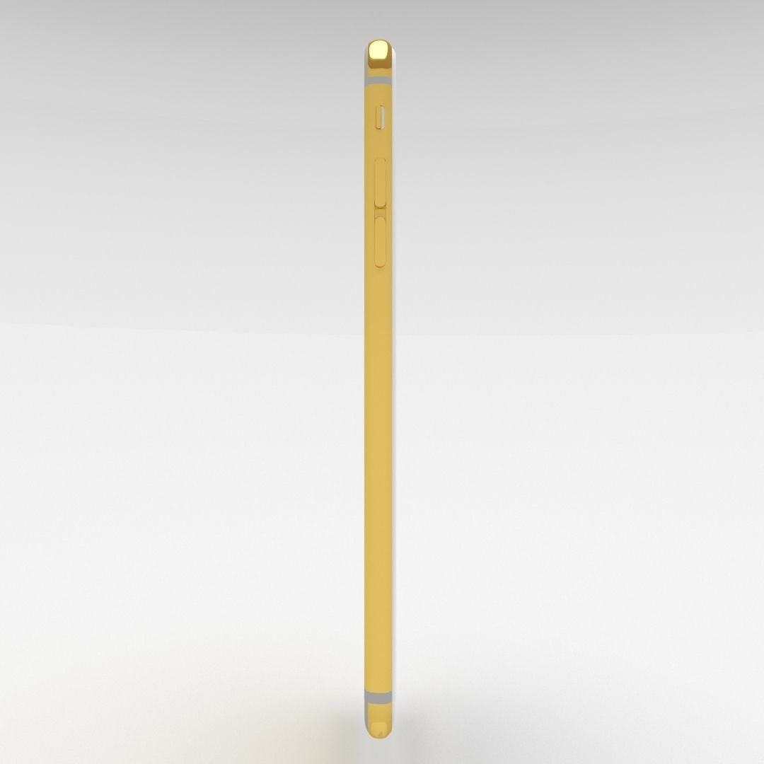iPhone 6 Plus Gold Plated Low-poly 3D model_33