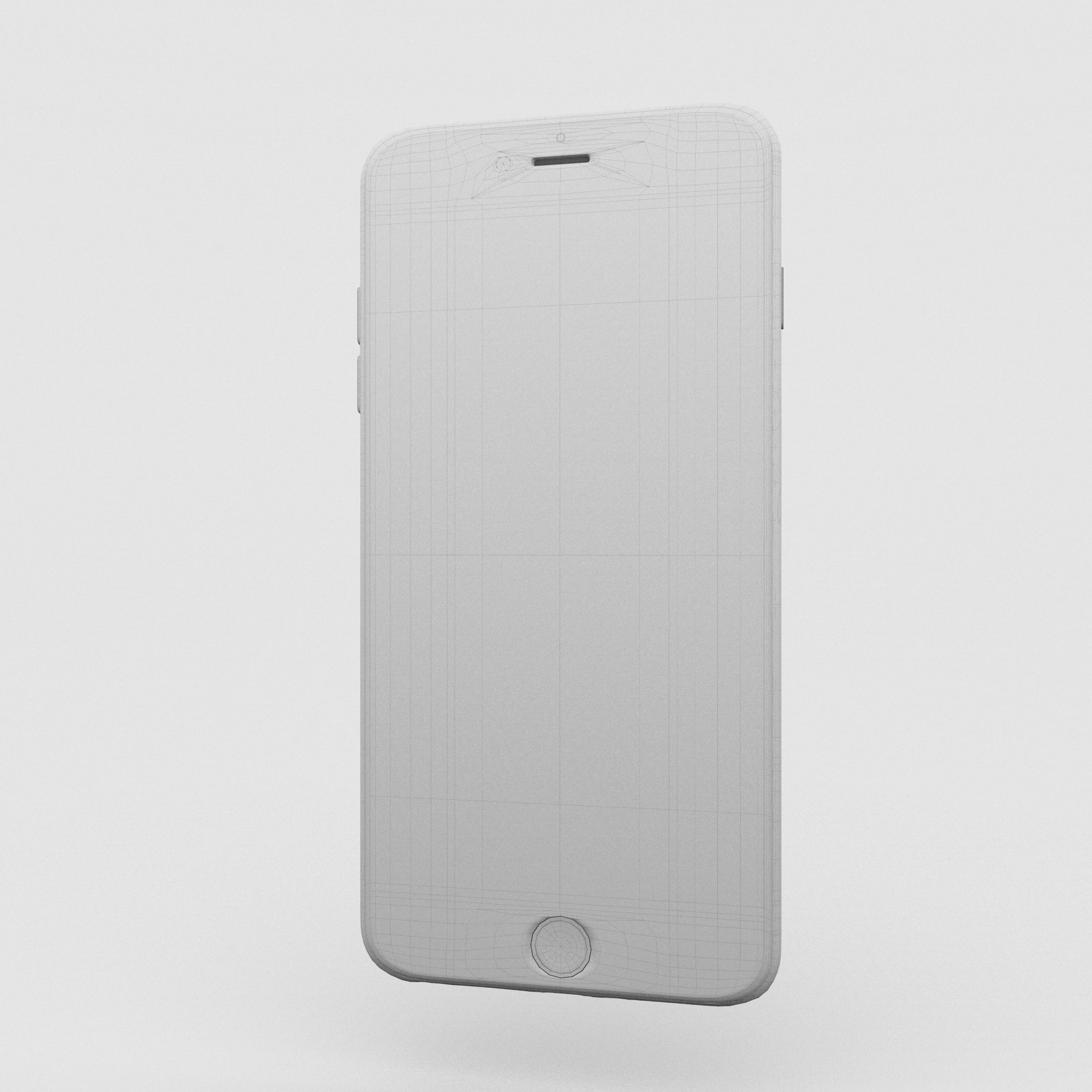 iPhone 6 Plus Gold Plated Low-poly 3D model_73