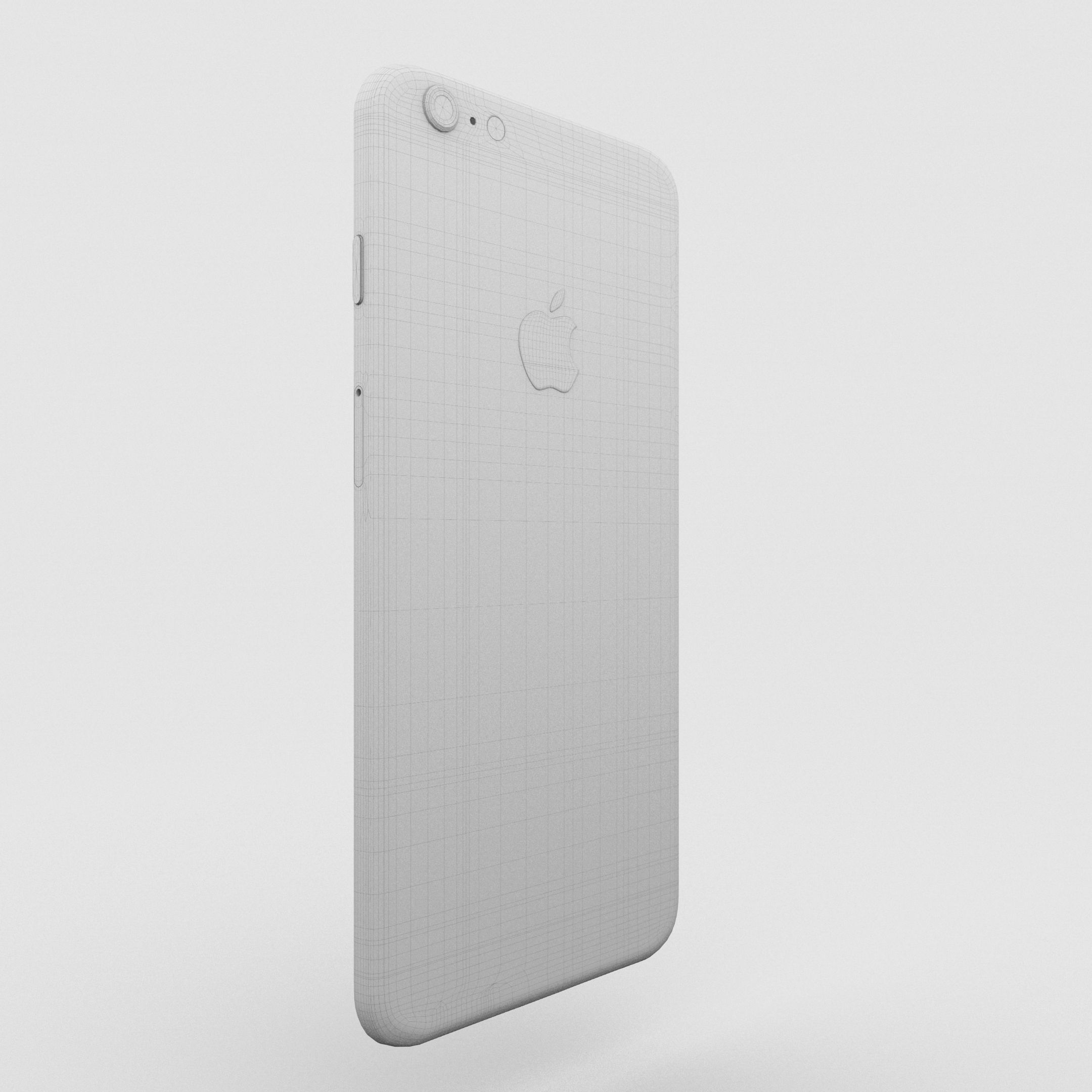 iPhone 6 Plus Gold Plated Low-poly 3D model_35