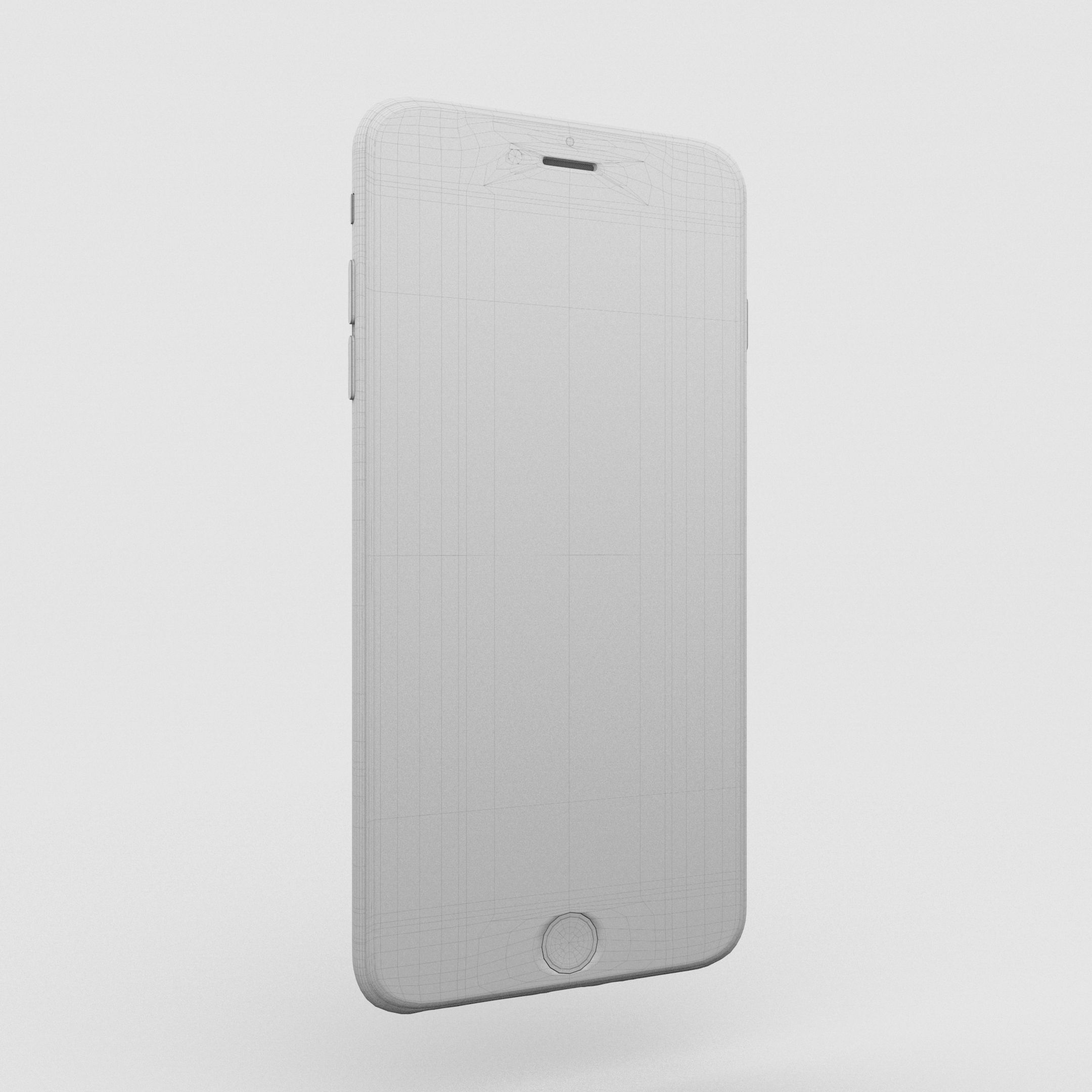 iPhone 6 Plus Gold Plated Low-poly 3D model_63