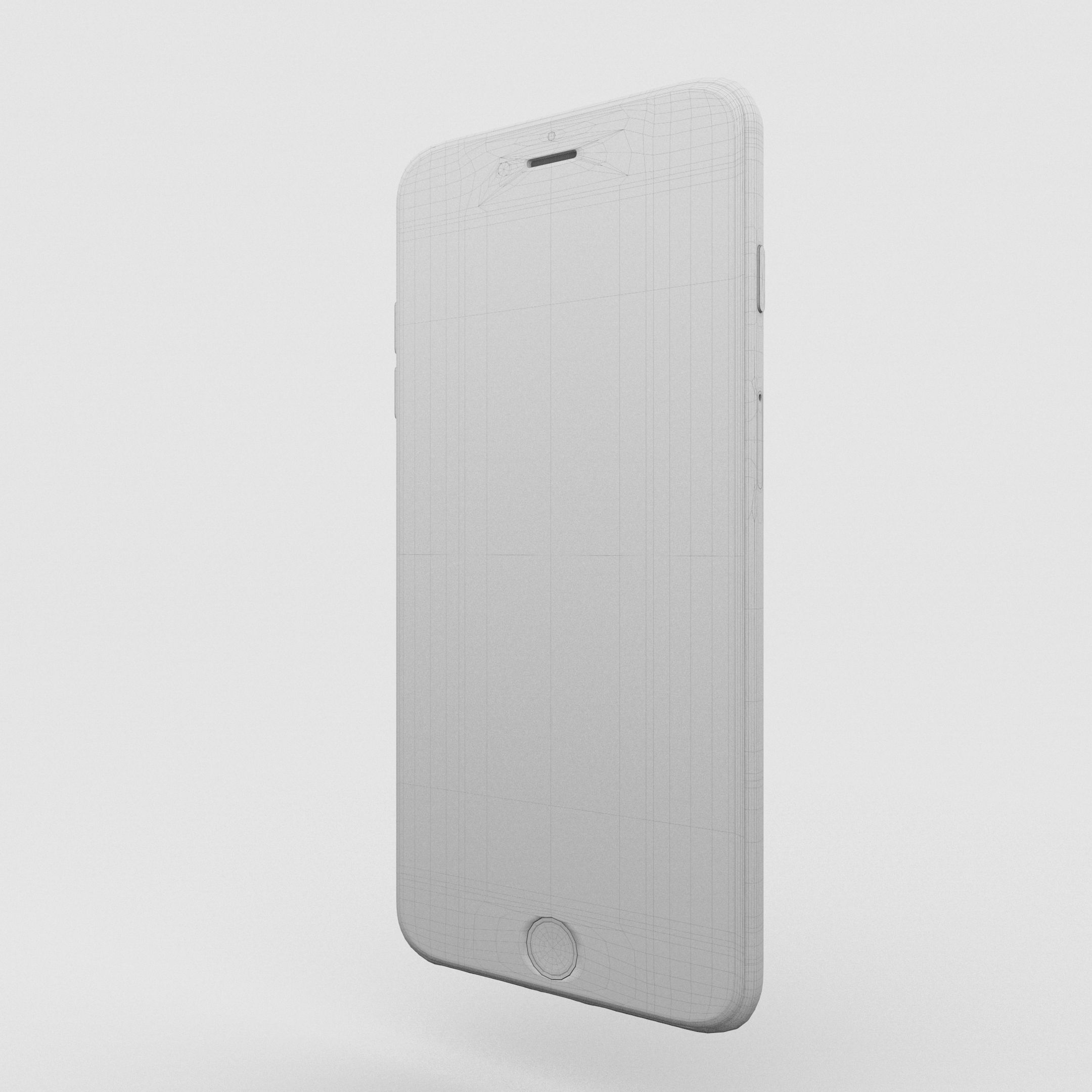 iPhone 6 Plus Gold Plated Low-poly 3D model_57