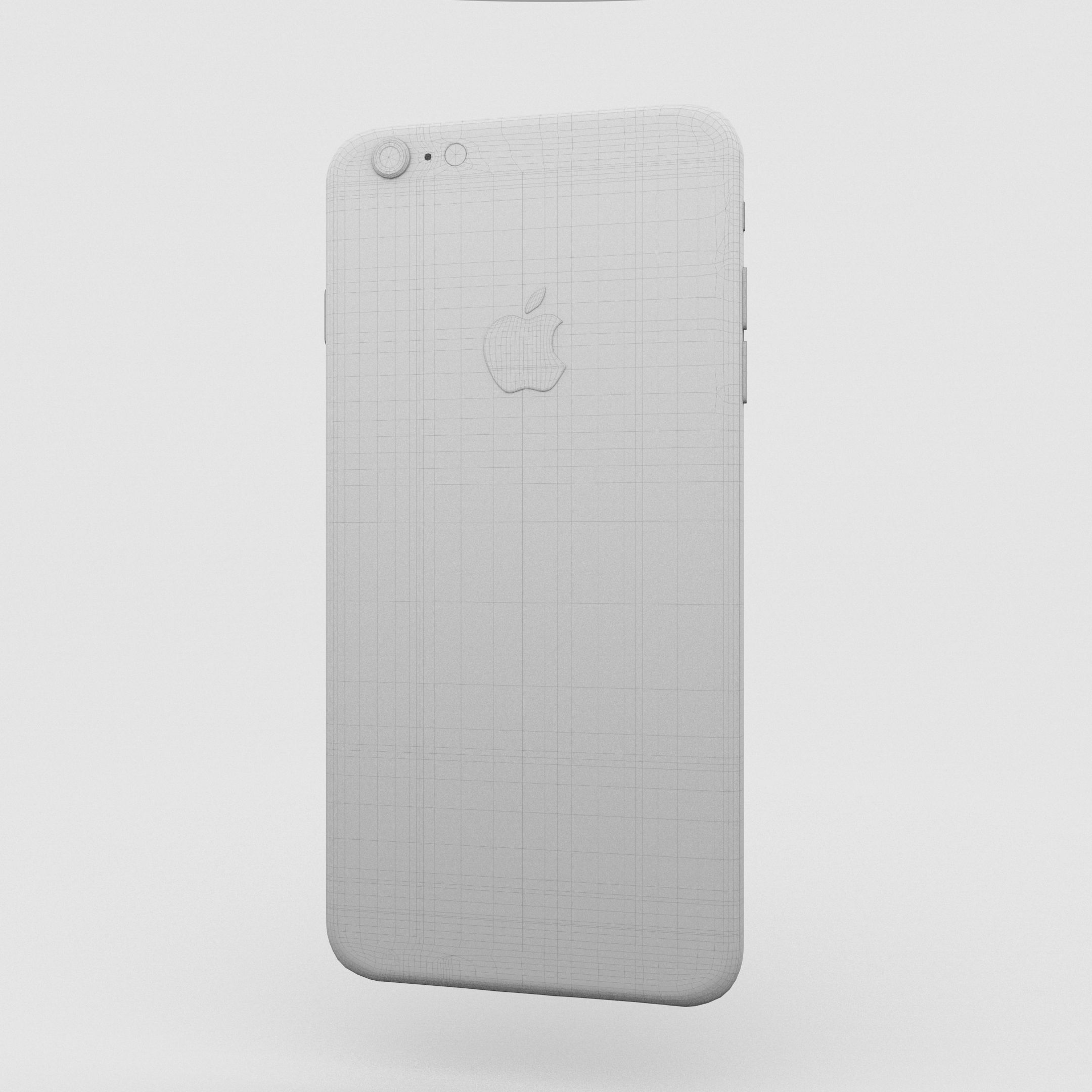 iPhone 6 Plus Gold Plated Low-poly 3D model_67