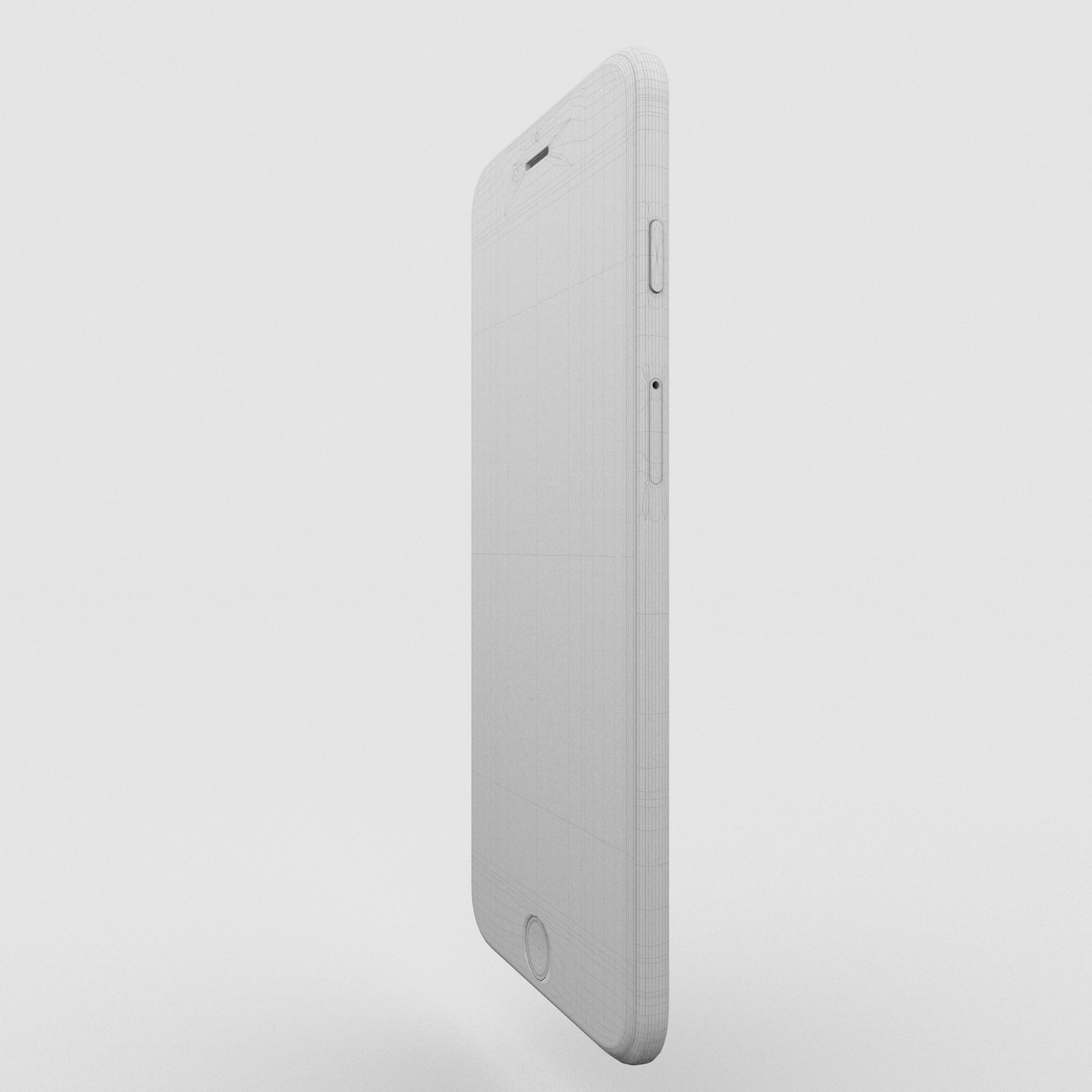 iPhone 6 Plus Gold Plated Low-poly 3D model_47