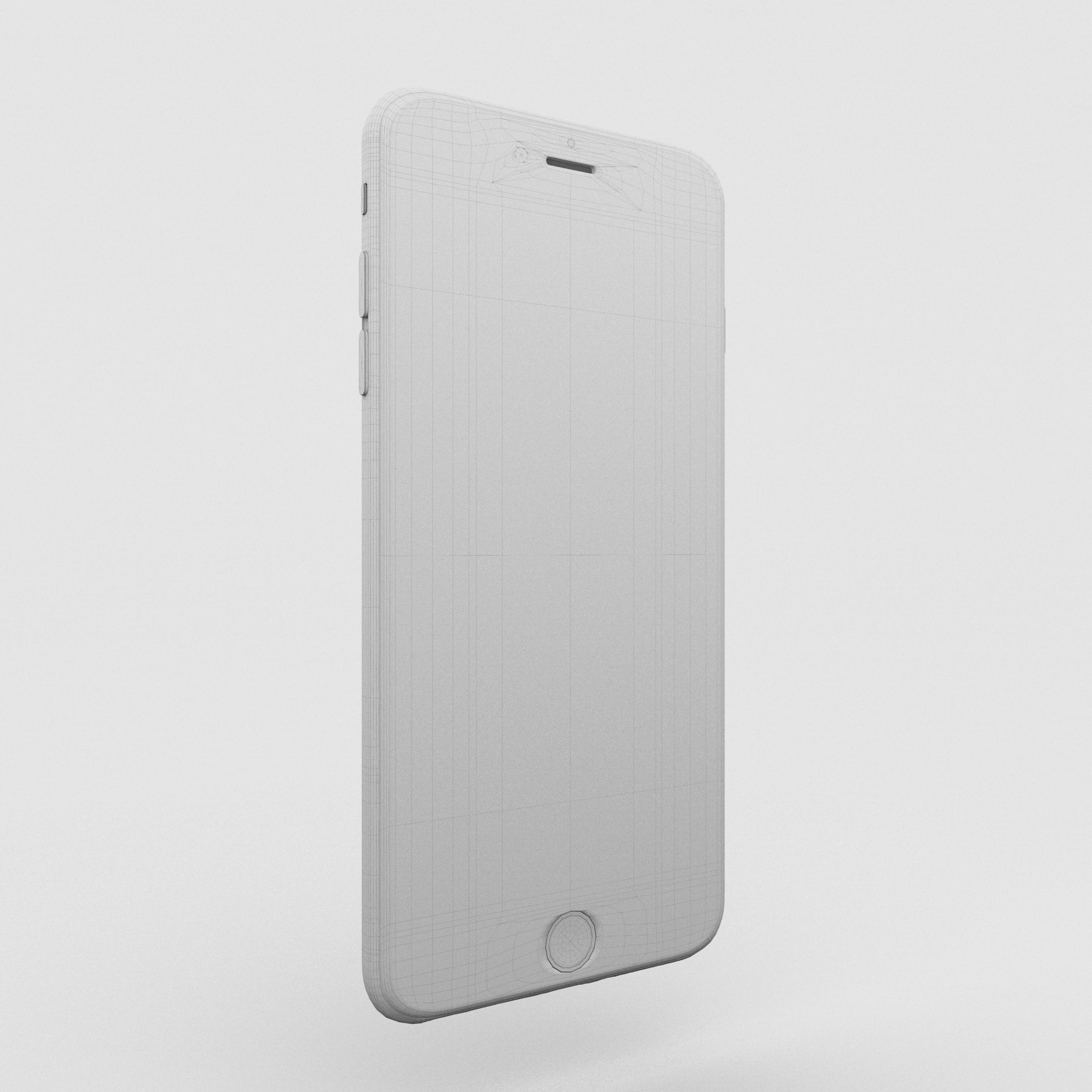 iPhone 6 Plus Gold Plated Low-poly 3D model_54