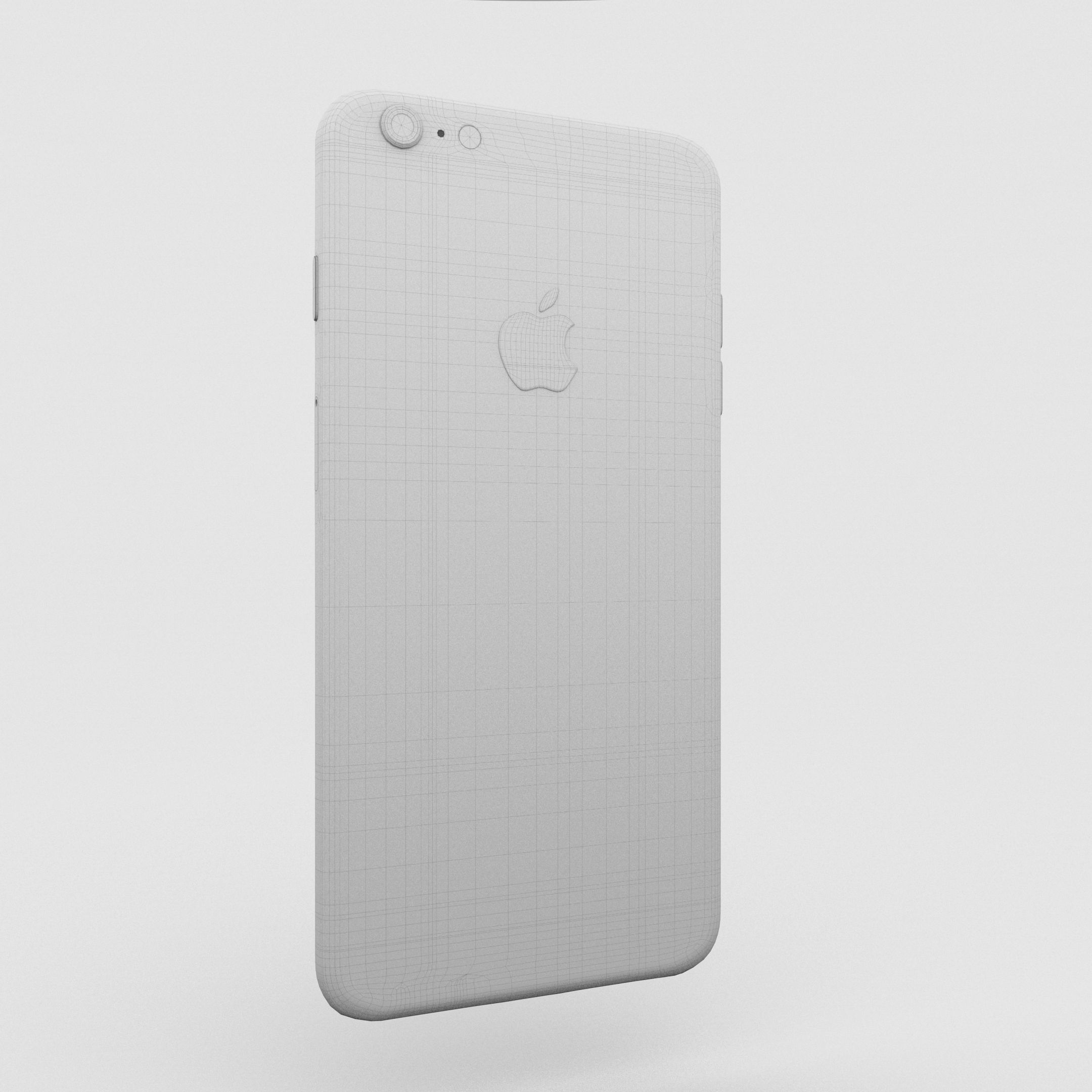 iPhone 6 Plus Gold Plated Low-poly 3D model_59