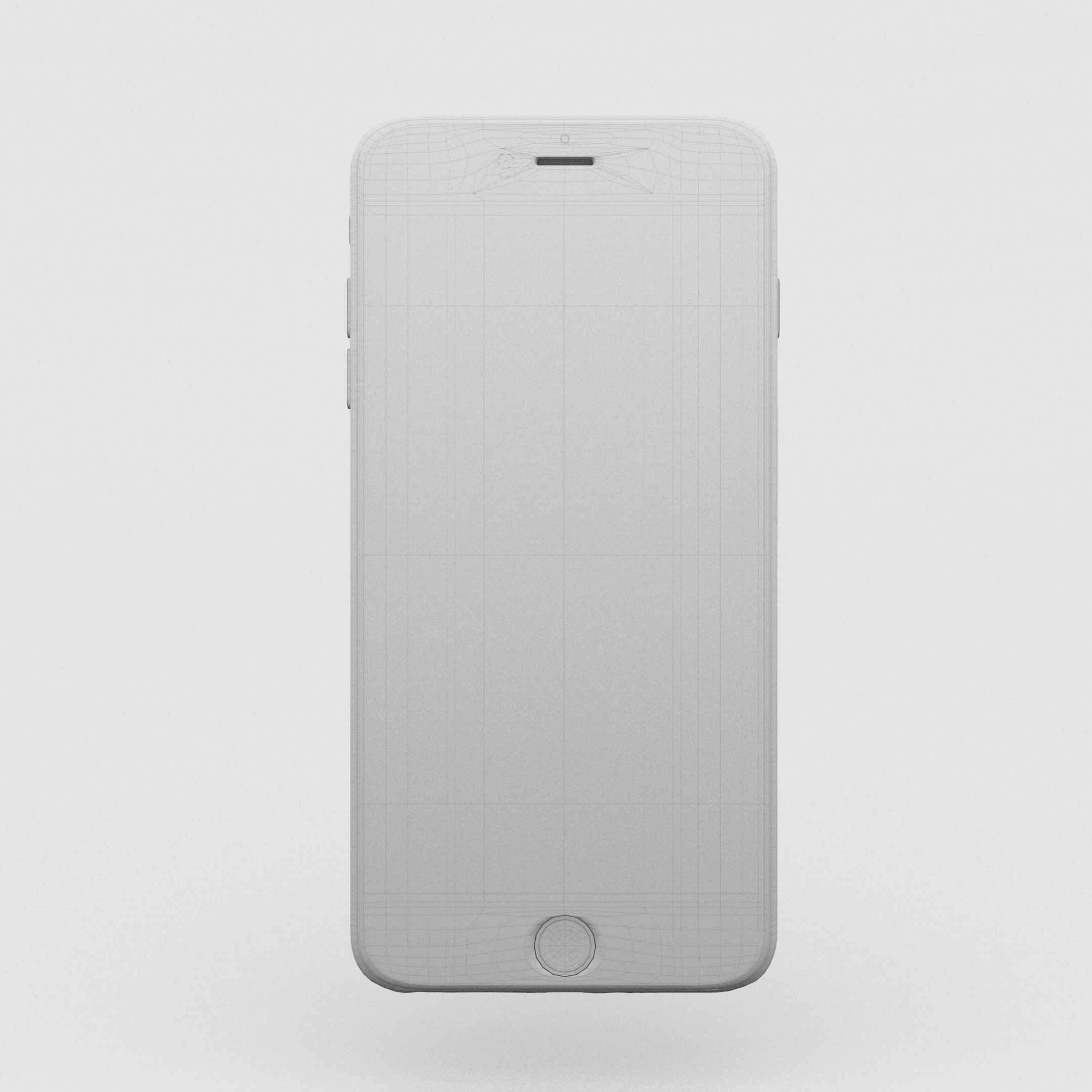 iPhone 6 Plus Gold Plated Low-poly 3D model_58