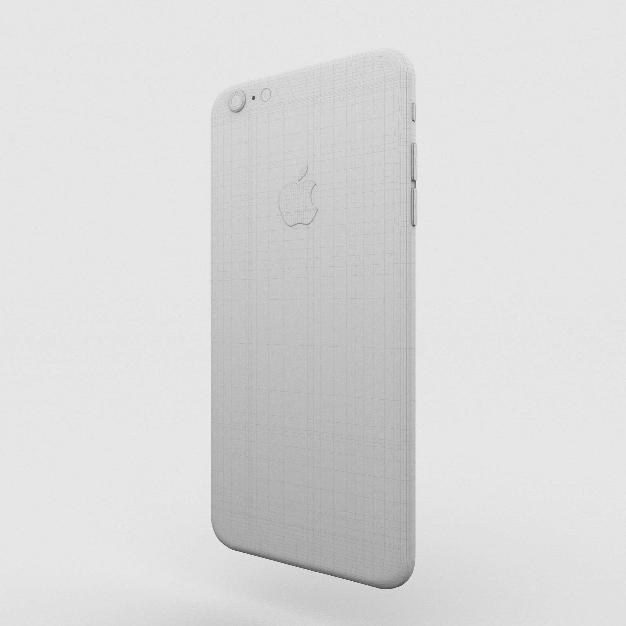 iPhone 6 Plus Gold Plated Low-poly 3D model_64