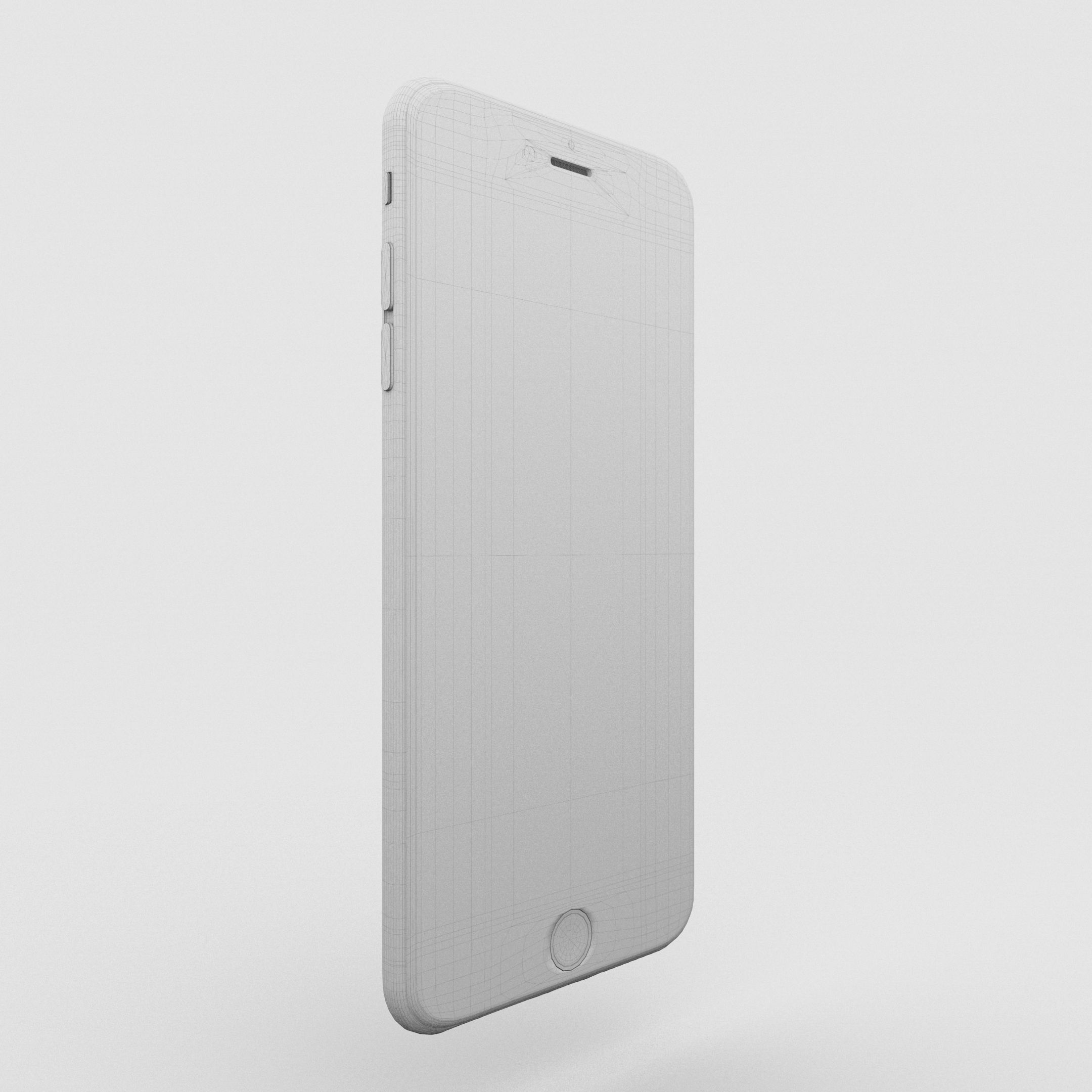 iPhone 6 Plus Gold Plated Low-poly 3D model_25