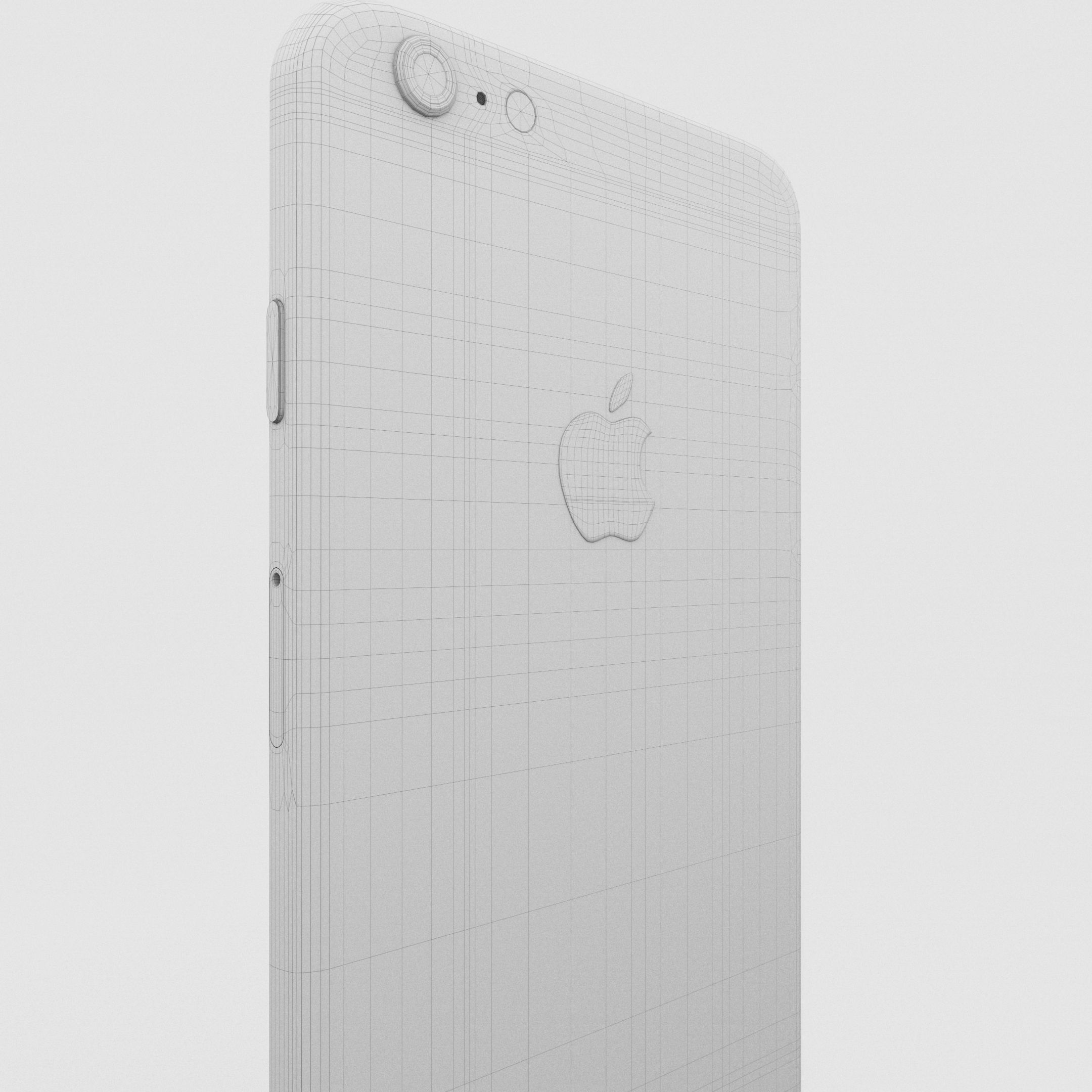 iPhone 6 Plus Gold Plated Low-poly 3D model_22