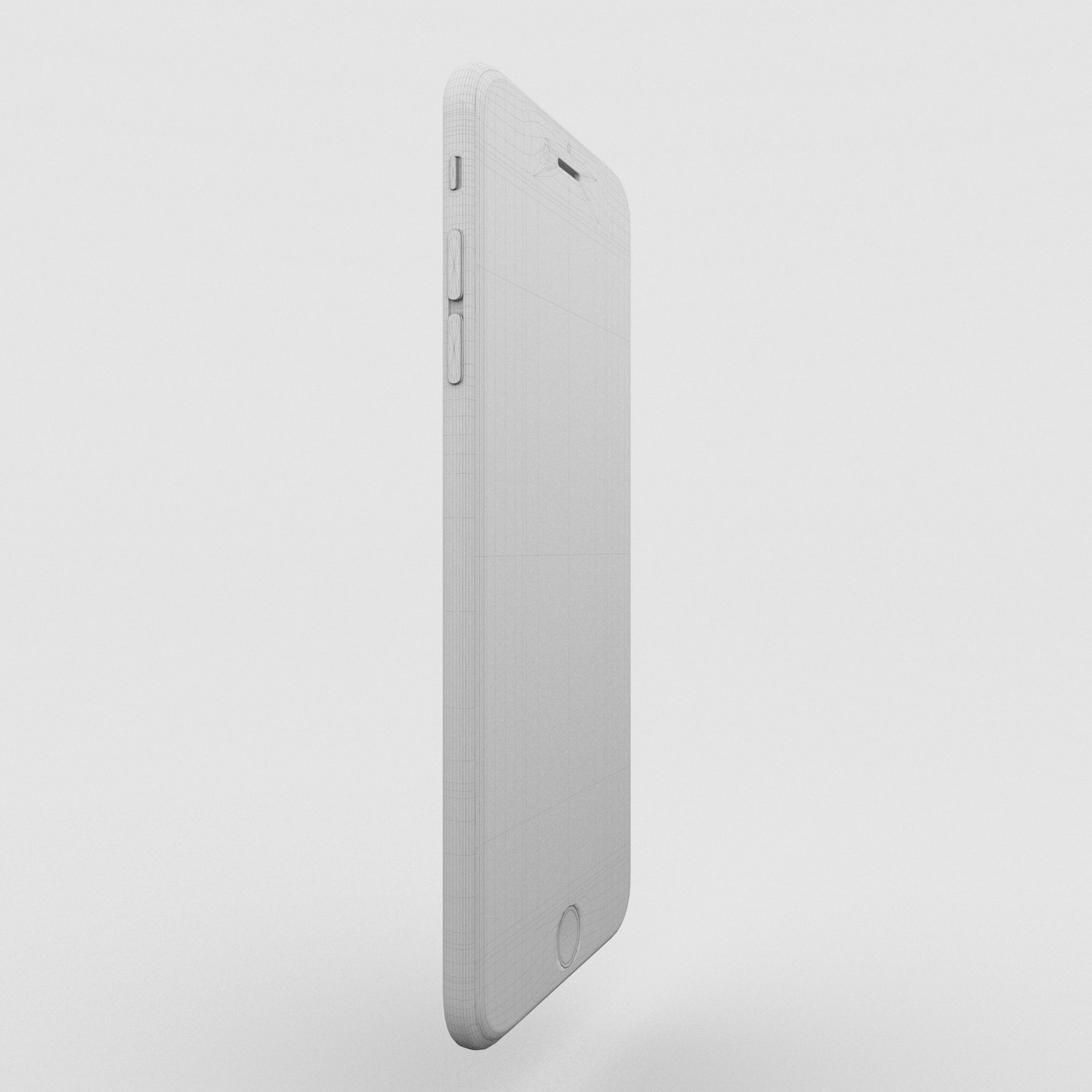 iPhone 6 Plus Gold Plated Low-poly 3D model_11