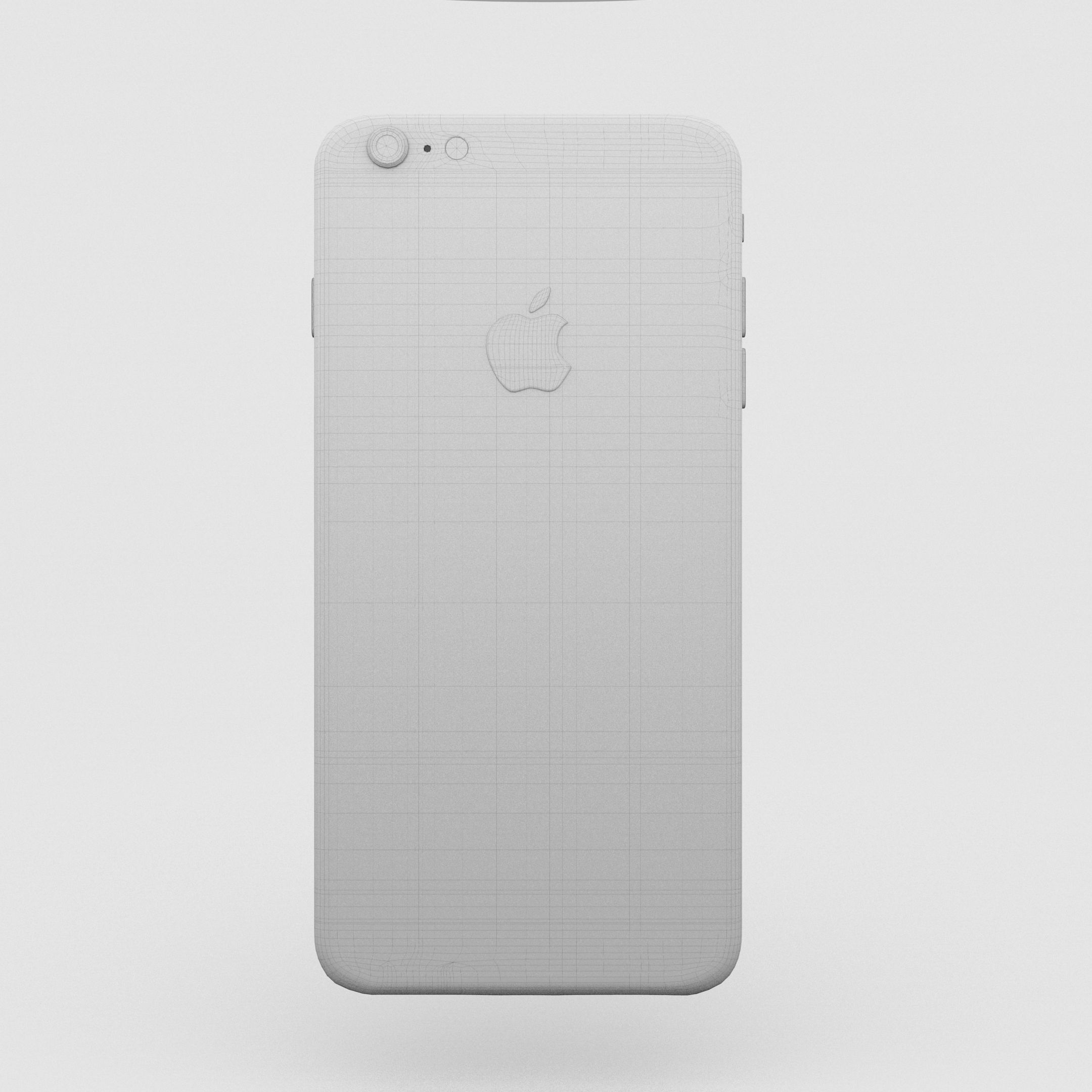 iPhone 6 Plus Gold Plated Low-poly 3D model_46