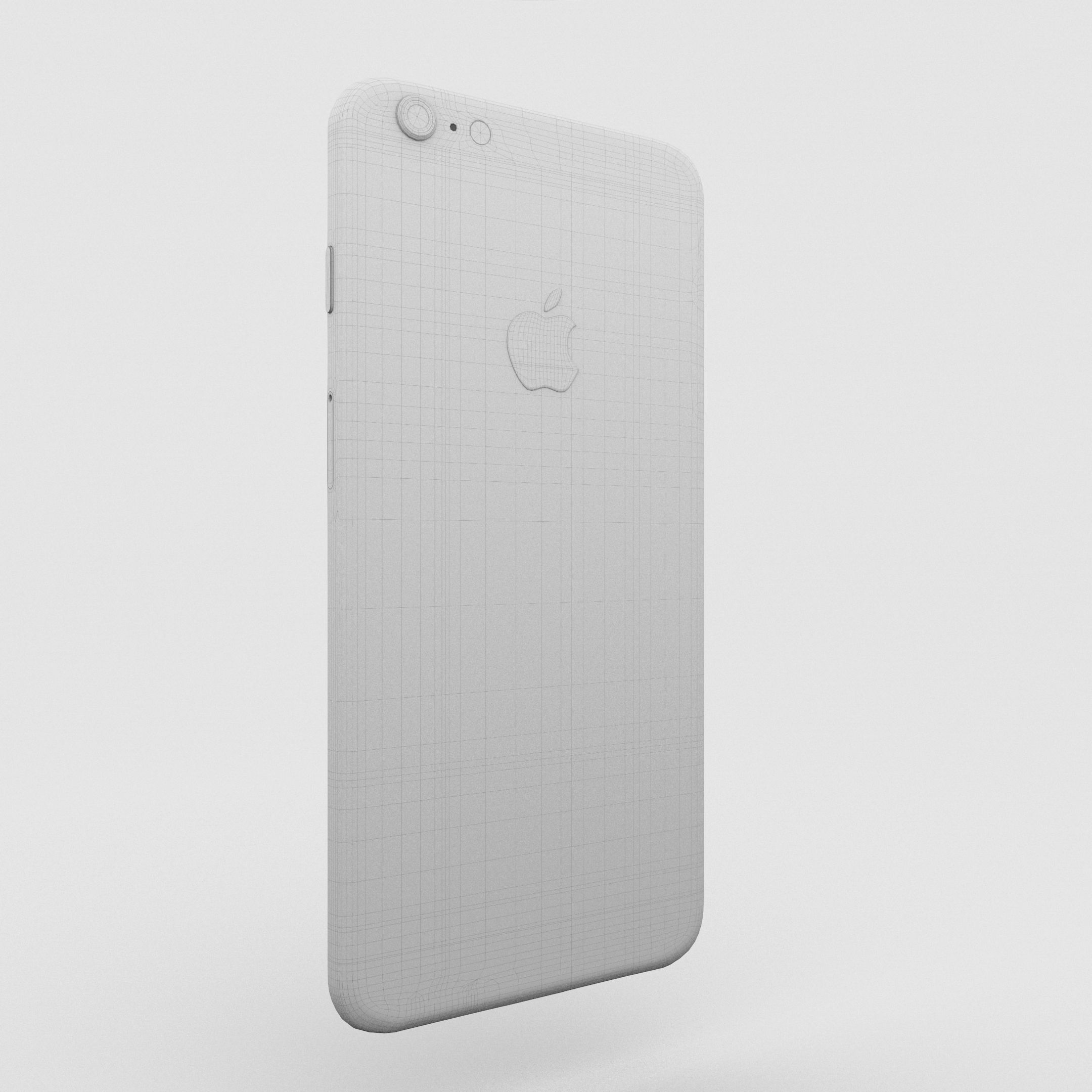 iPhone 6 Plus Gold Plated Low-poly 3D model_39