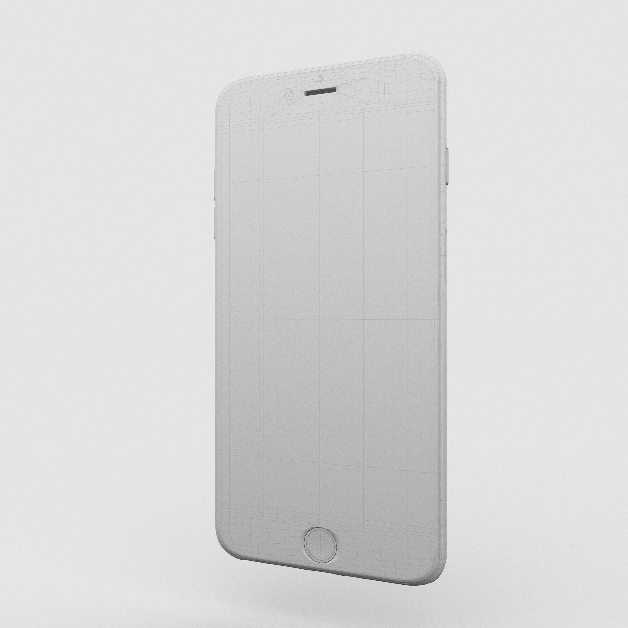 iPhone 6 Plus Gold Plated Low-poly 3D model_27