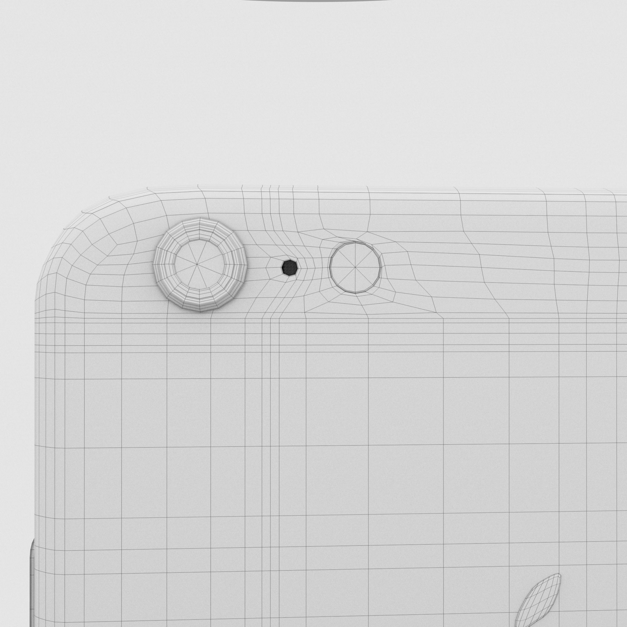 iPhone 6 Plus Gold Plated Low-poly 3D model_8