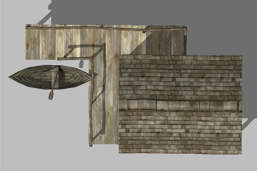 FishermanHouse wooden house 3D model_3