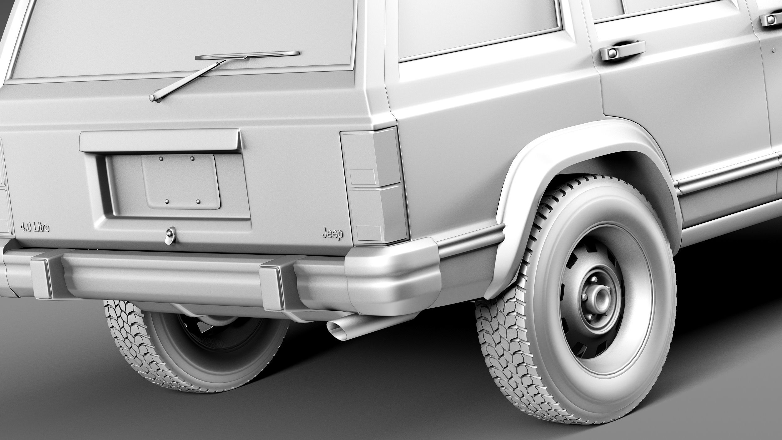 Jeep Cherokee 1984 1996 3D model_11