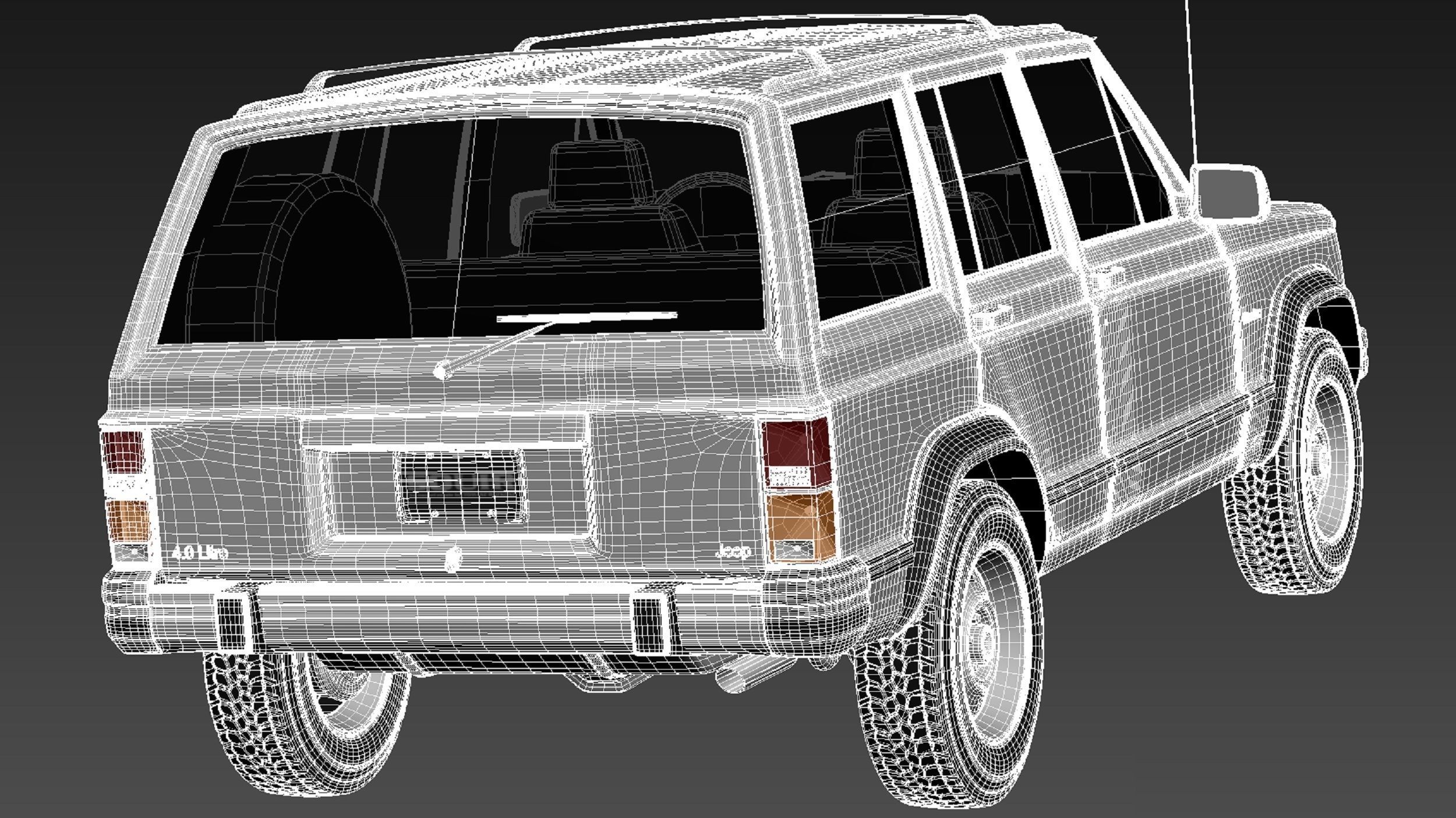 Jeep Cherokee 1984 1996 3D model_17
