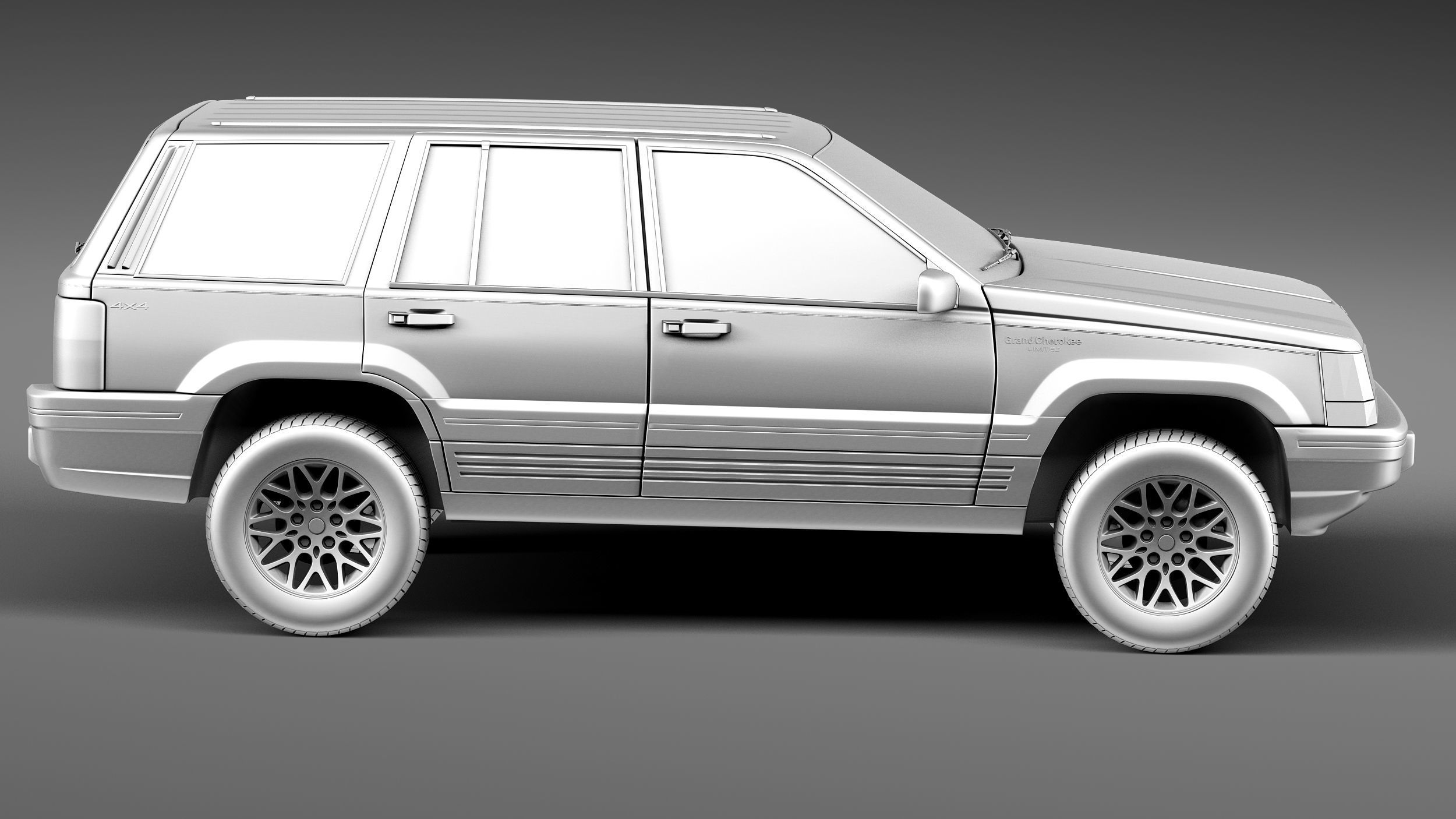 Jeep Grand Cherokee Limited 1993-1998 3D model_14