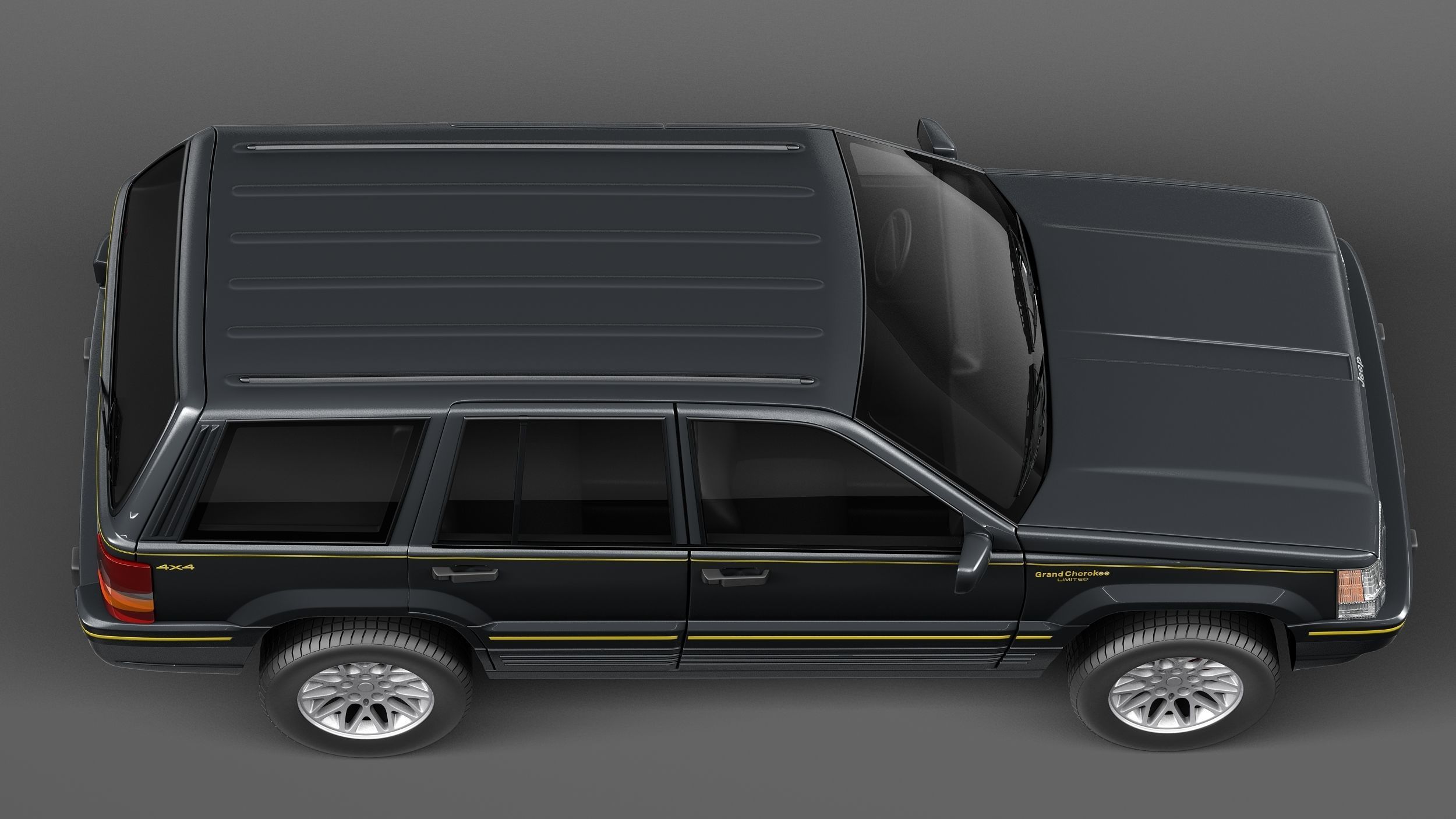 Jeep Grand Cherokee Limited 1993-1998 3D model_7