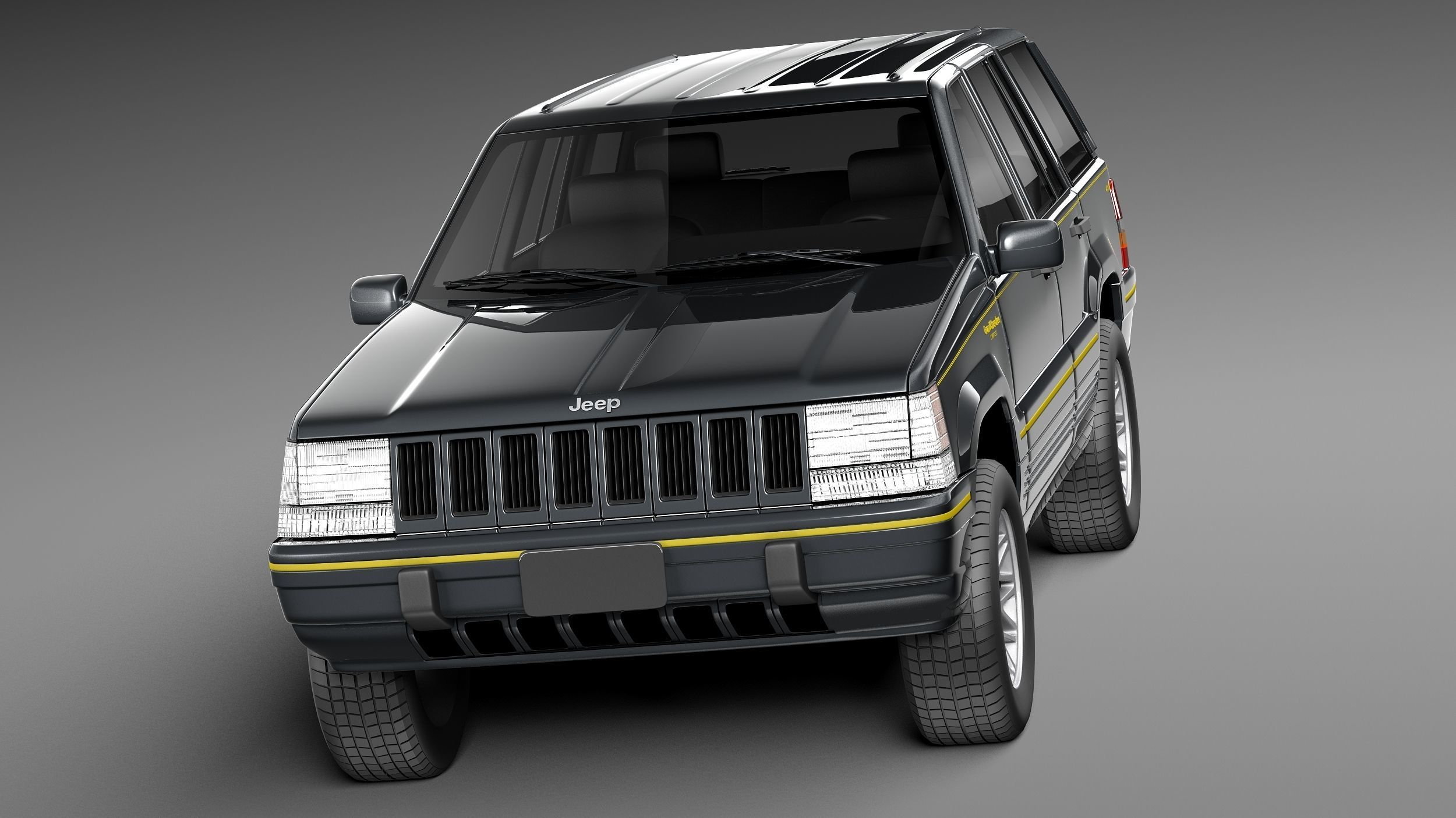 Jeep Grand Cherokee Limited 1993-1998 3D model_1