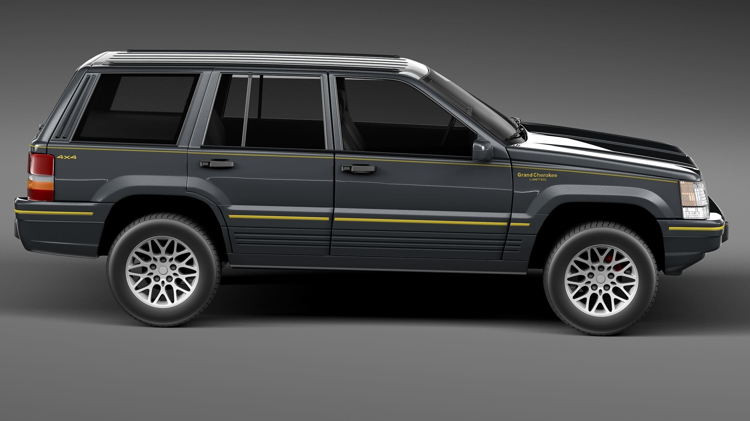 Jeep Grand Cherokee Limited 1993-1998 3D model_6