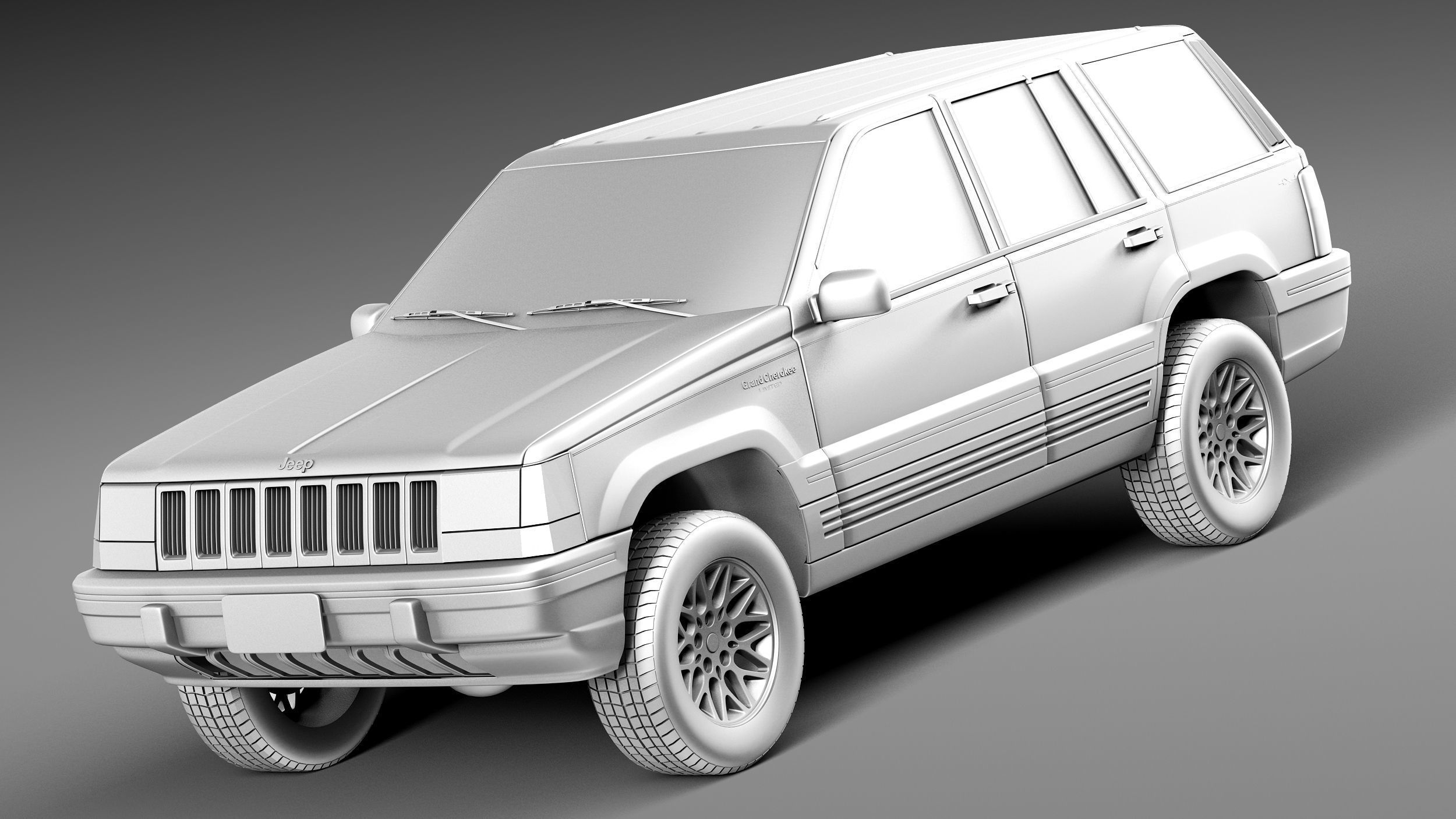 Jeep Grand Cherokee Limited 1993-1998 3D model_8