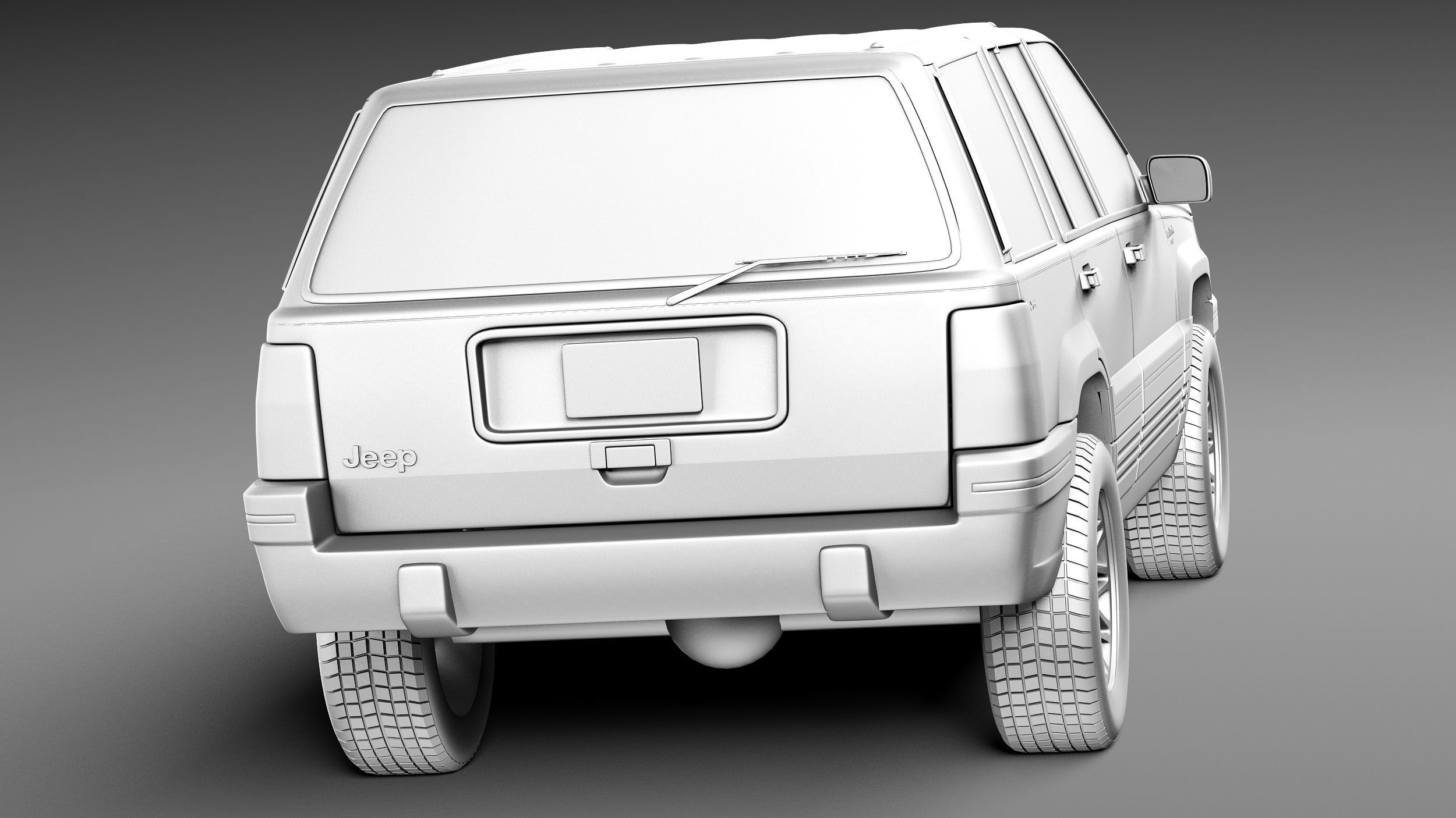 Jeep Grand Cherokee Limited 1993-1998 3D model_13