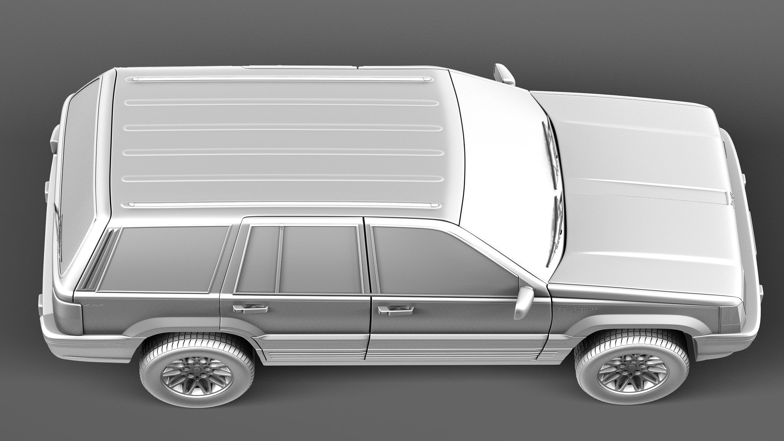 Jeep Grand Cherokee Limited 1993-1998 3D model_15