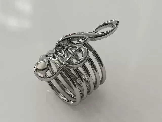 Music Ring 3D print model