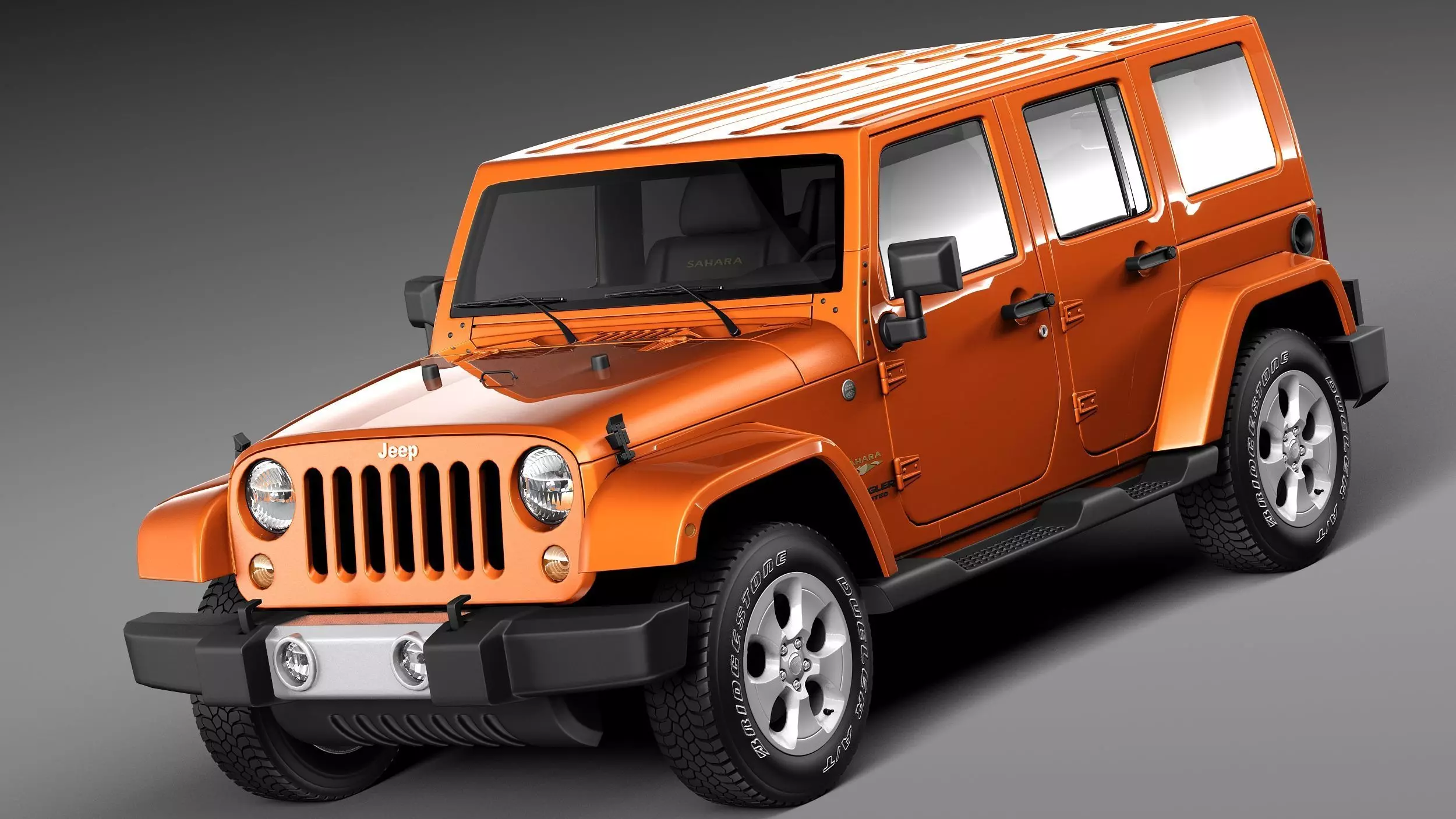 Jeep Wrangler Unlimited Sahara 2013 3D model_0