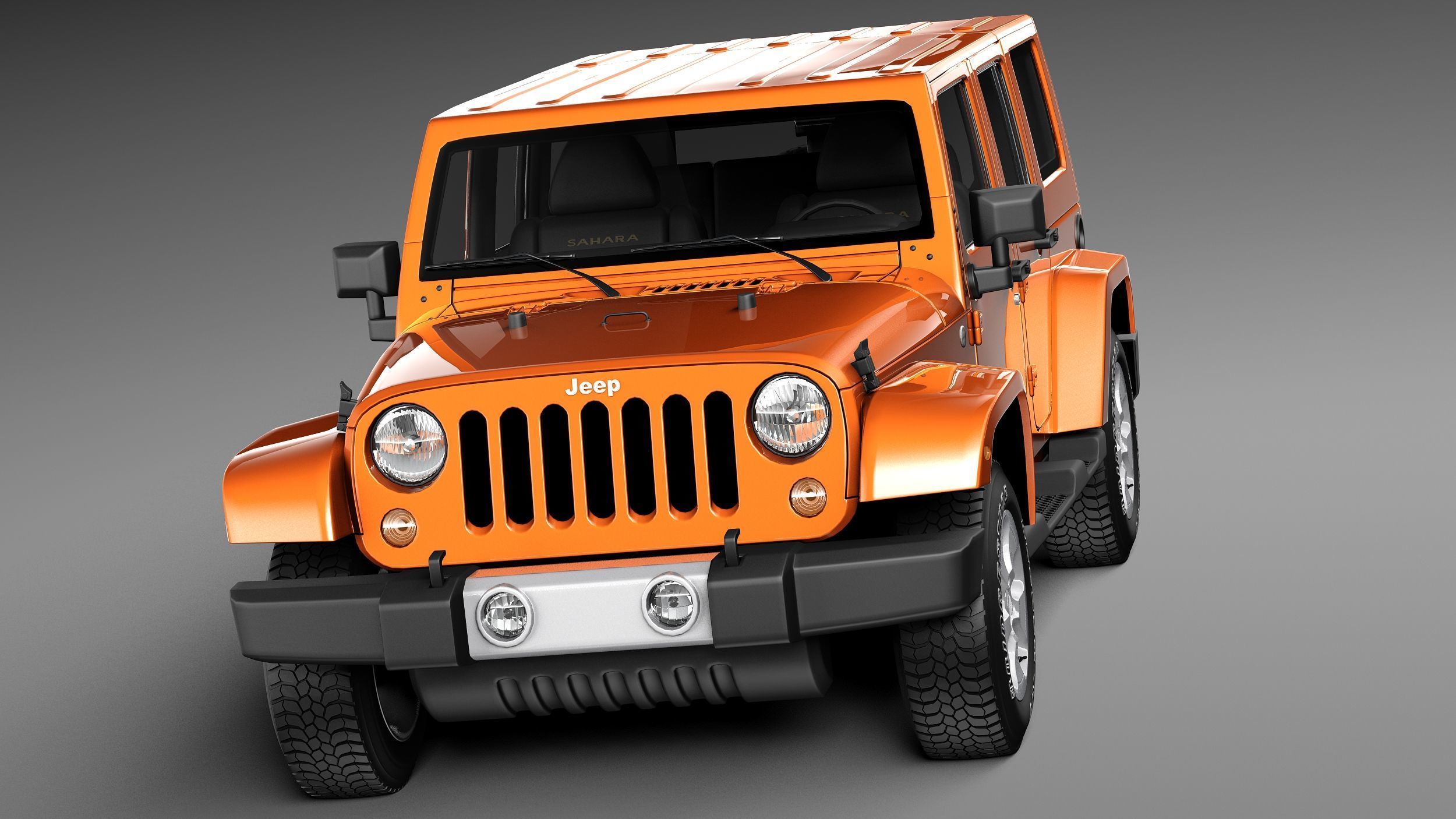 Jeep Wrangler Unlimited Sahara 2013 3D model_1