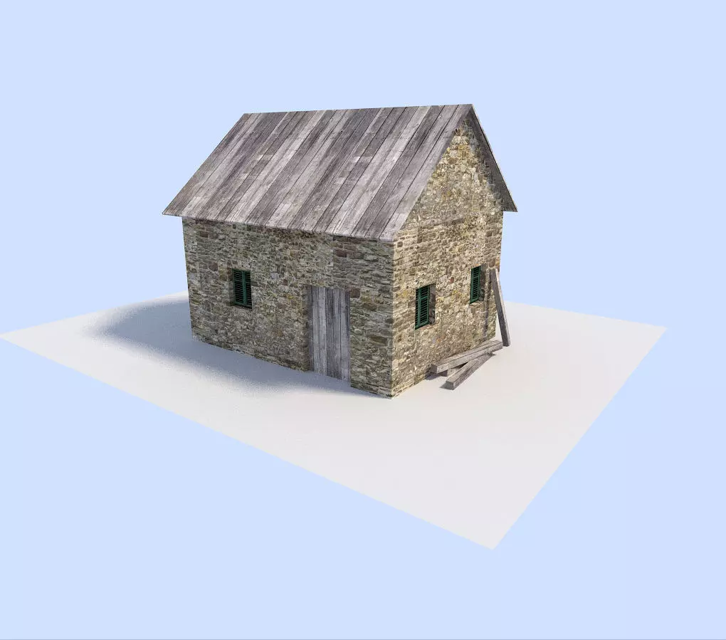 old house 2 Free low-poly 3D model_0