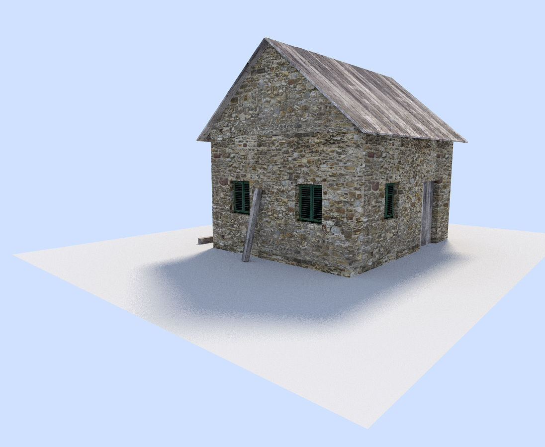 old house 2 Free low-poly 3D model_2