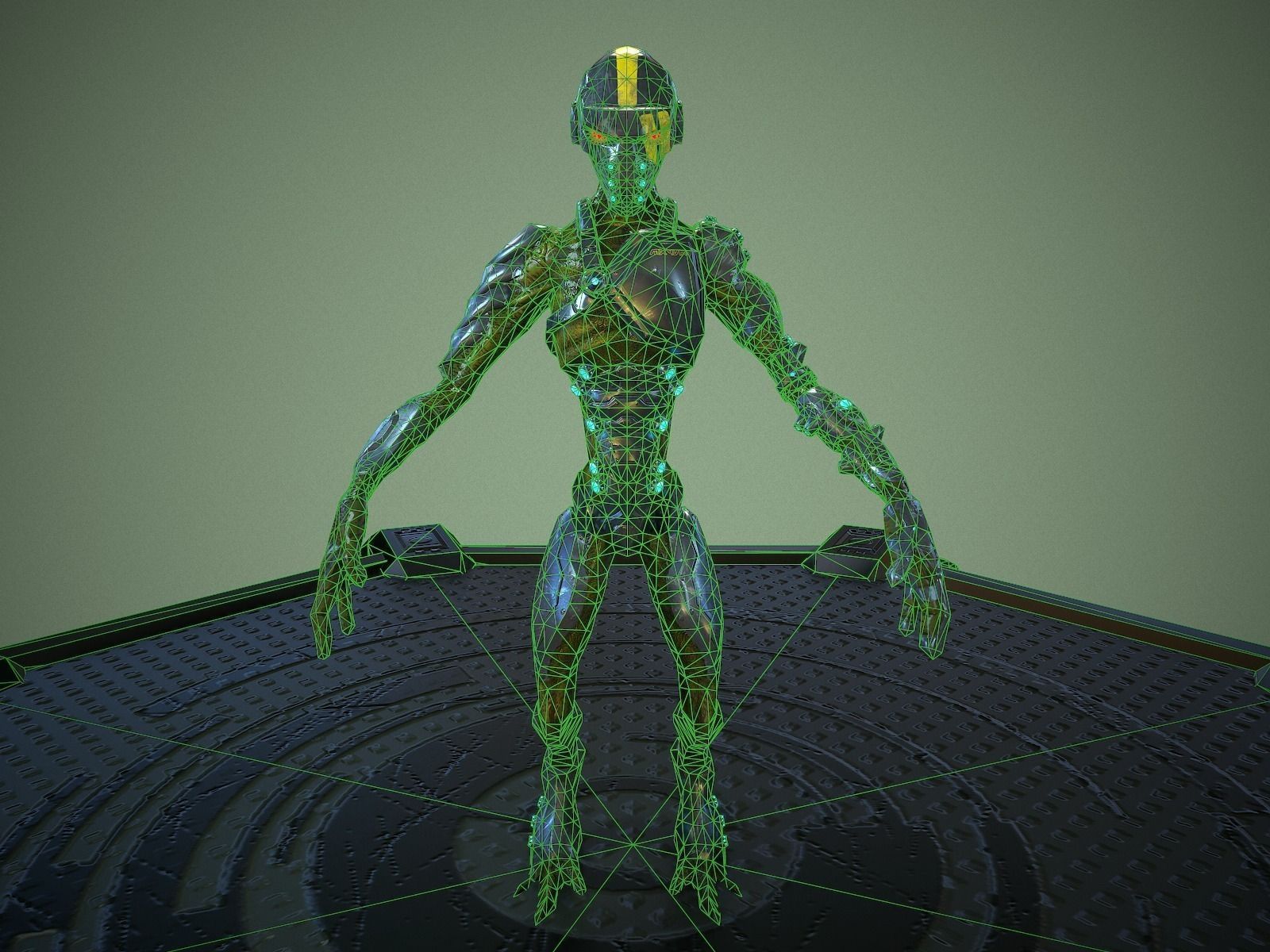 Beastmaster LowPoly rigged Low-poly 3D model_7