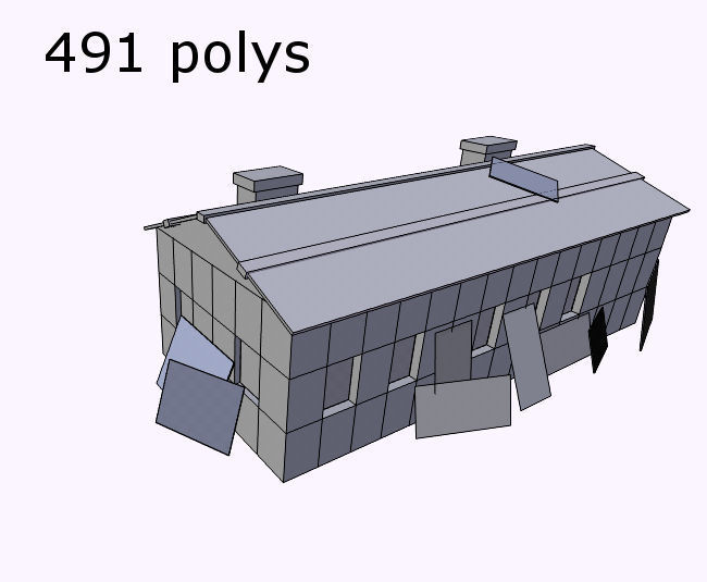 indusrtial building Free low-poly 3D model_2