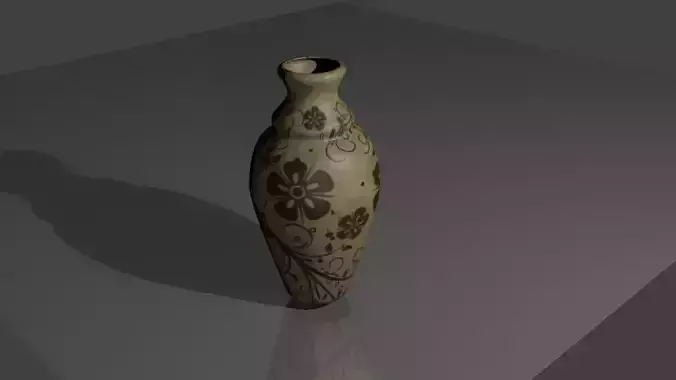 Beautiful vase Free low-poly 3D model