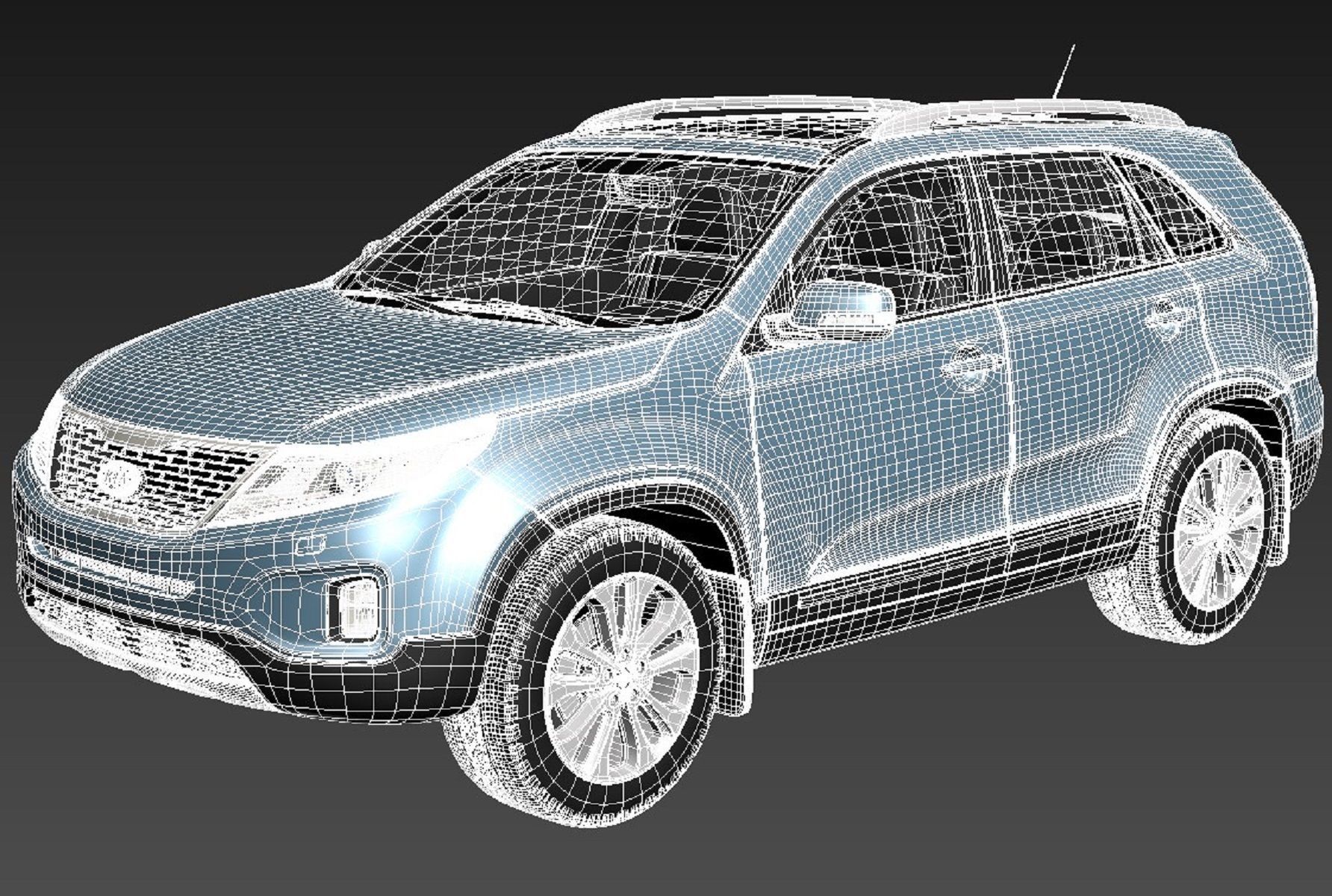 Kia Sorento 2014 3D model_16