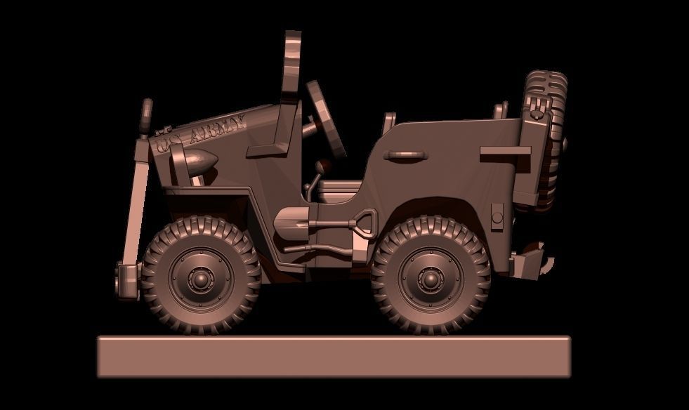 3DMagiks - 1945 Willis Jeep - STL 3D print model_1