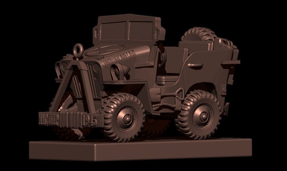 3DMagiks - 1945 Willis Jeep - STL 3D print model_5