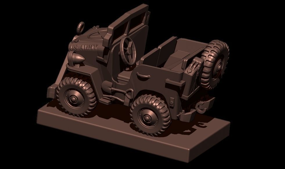 3DMagiks - 1945 Willis Jeep - STL 3D print model_3