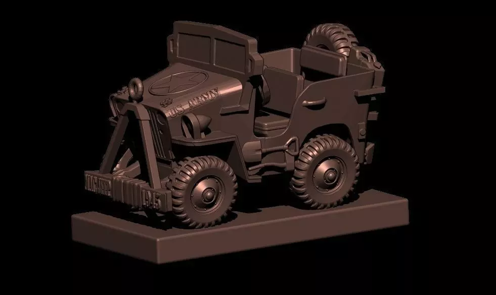 3DMagiks - 1945 Willis Jeep - STL 3D print model_0