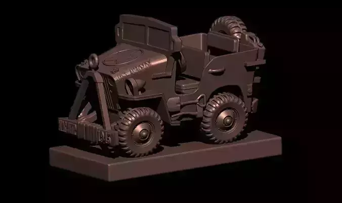 3DMagiks - 1945 Willis Jeep - STL 3D print model