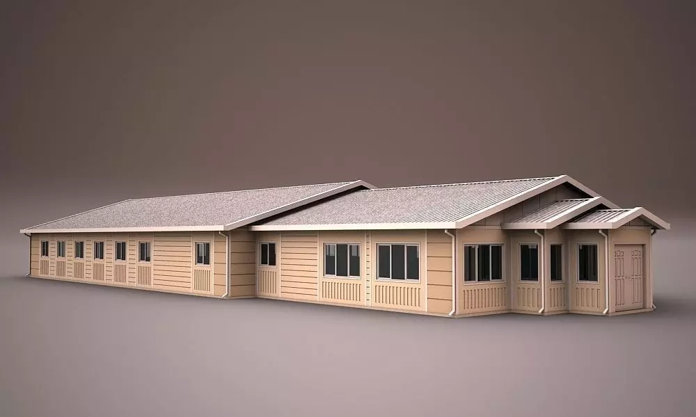 PREFABRICATED BUILDING 5 3D model | CGTrader