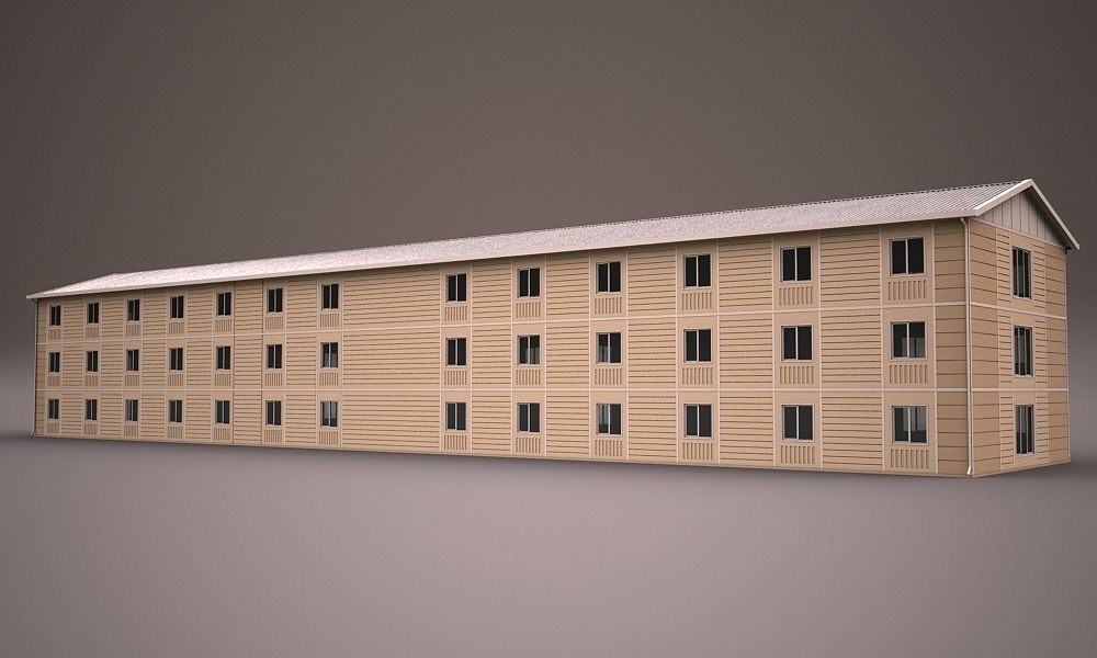 PREFABRICATED BUILDING 4 3D model_1