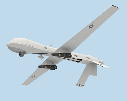 Predator Drone Low-poly 3D model_1