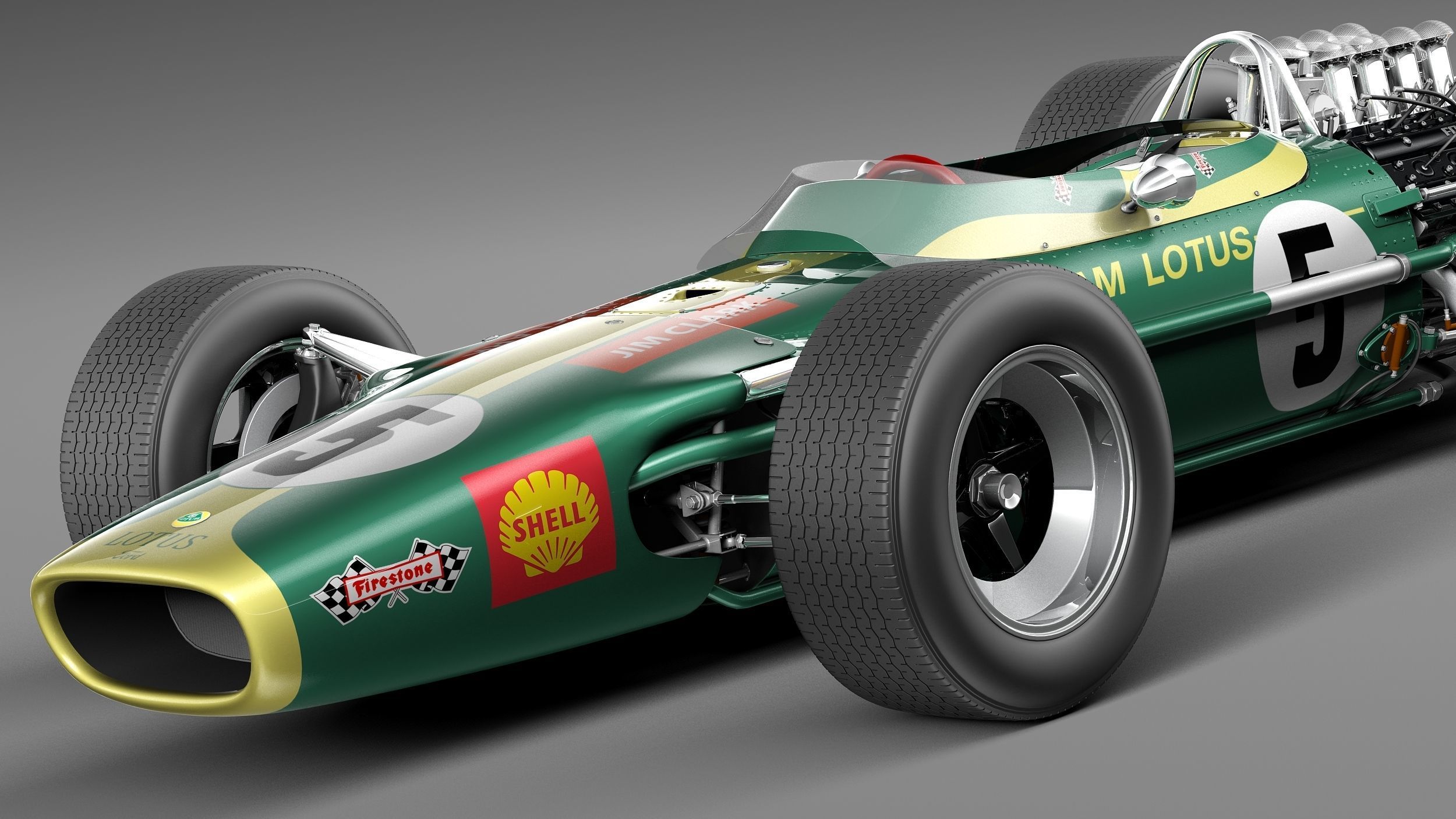 Lotus 49 1967-1970 3D model_2